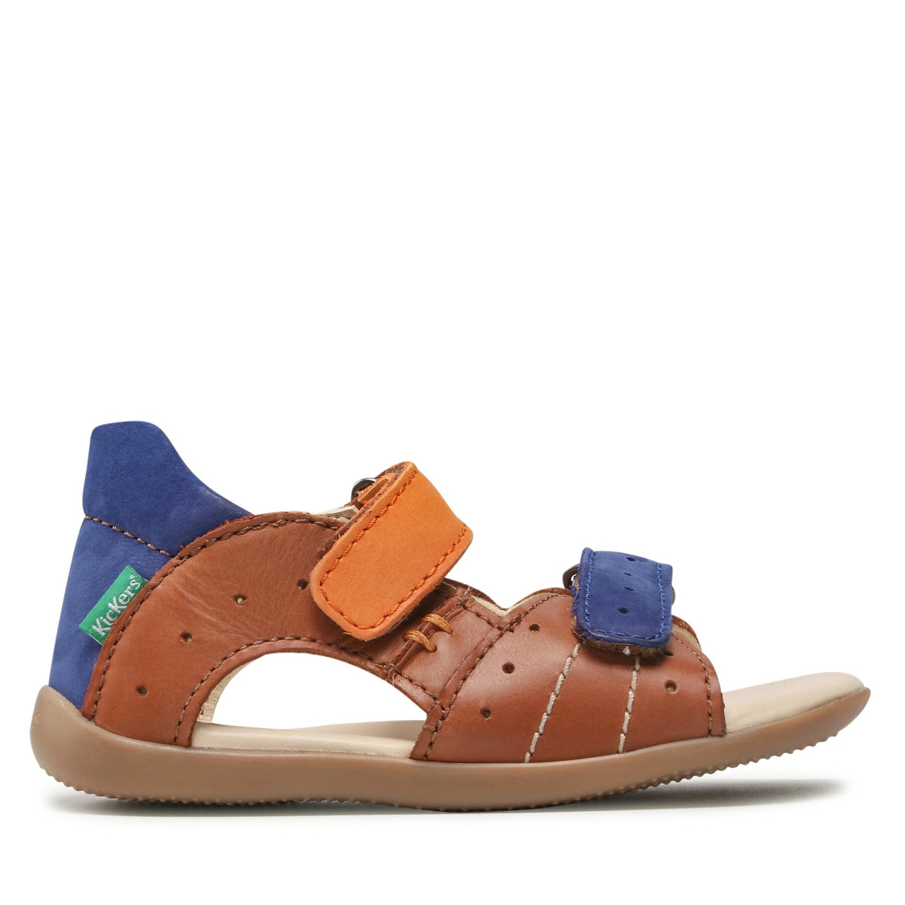 Sandale Kickers Boping-2 785406-10 S Camel Orange Blue