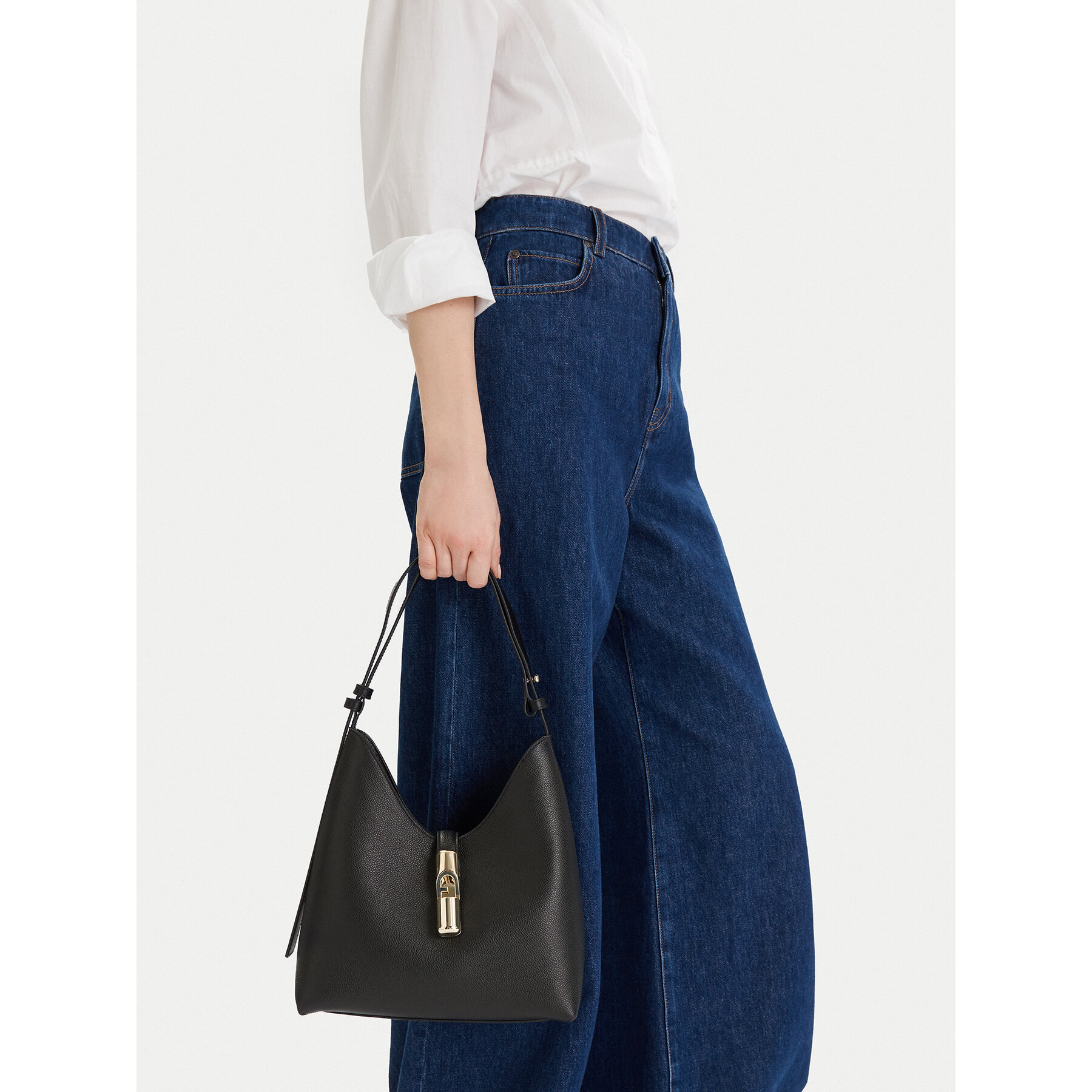 Kabelka Furla Goccia S WB01979 BX3353 KH O6000 Čierna