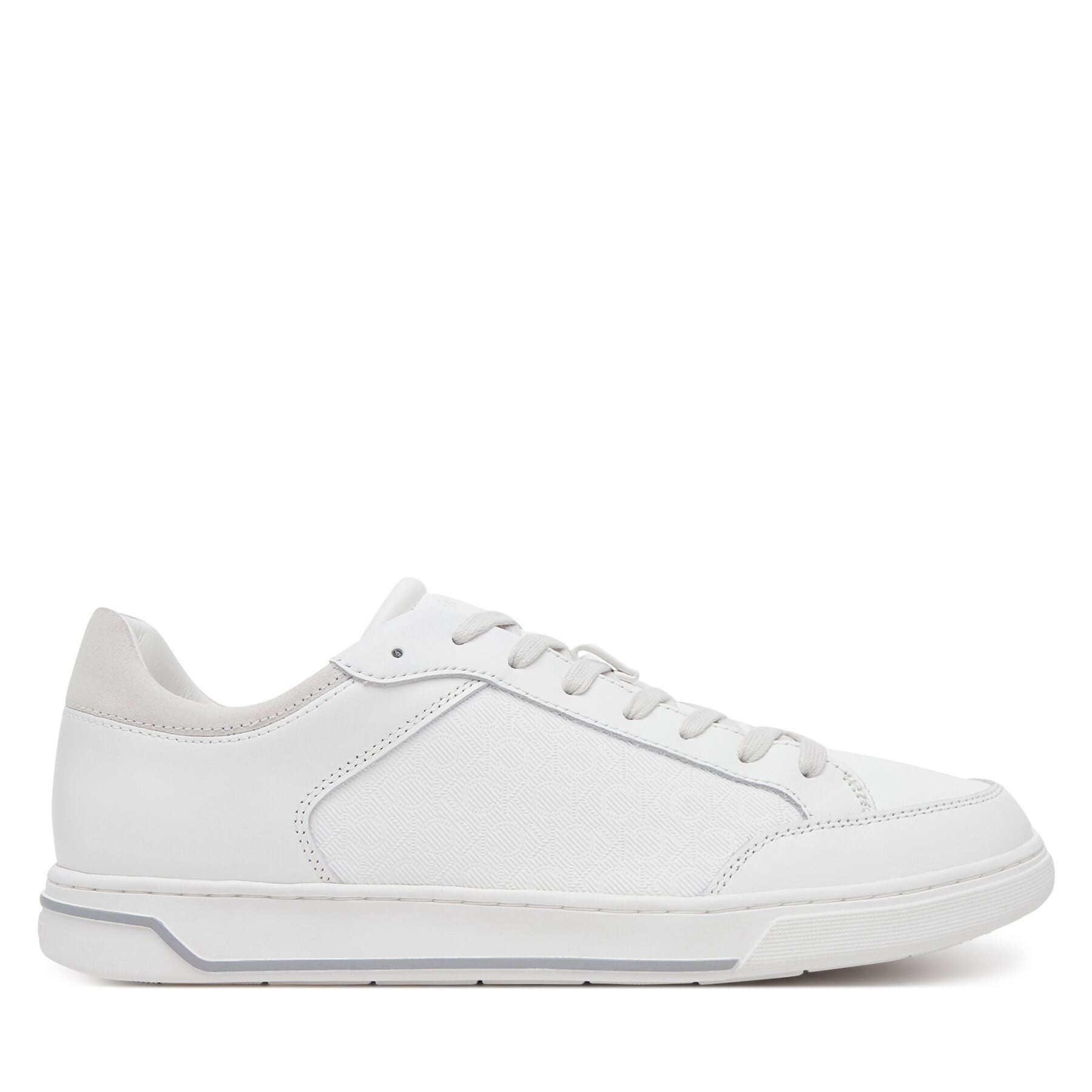 Sneakers Calvin Klein Low Top Lace Up Lth Mono HM0HM01756 Alb