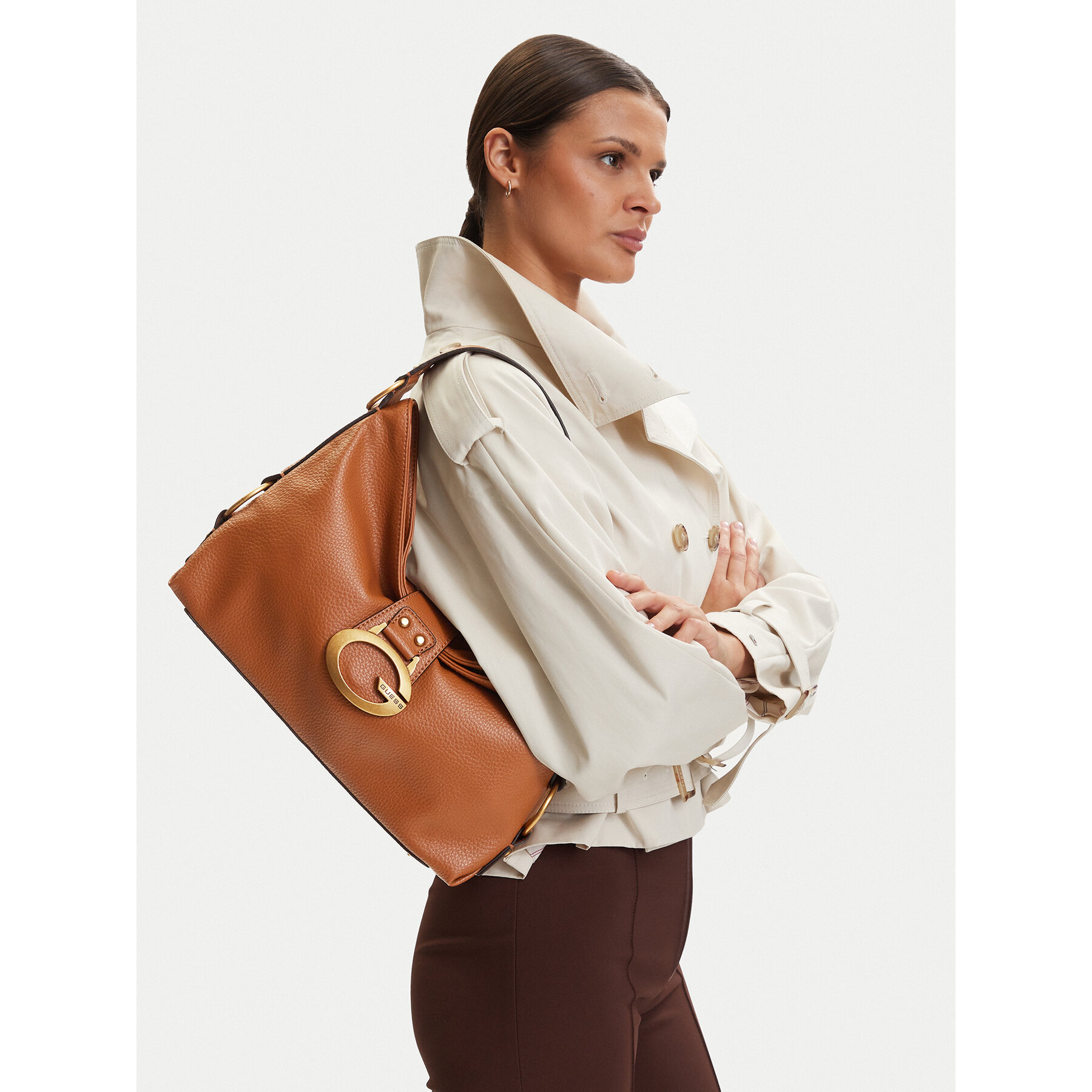 Τσάντα Guess Camden HWBB93 08180 Καφέ