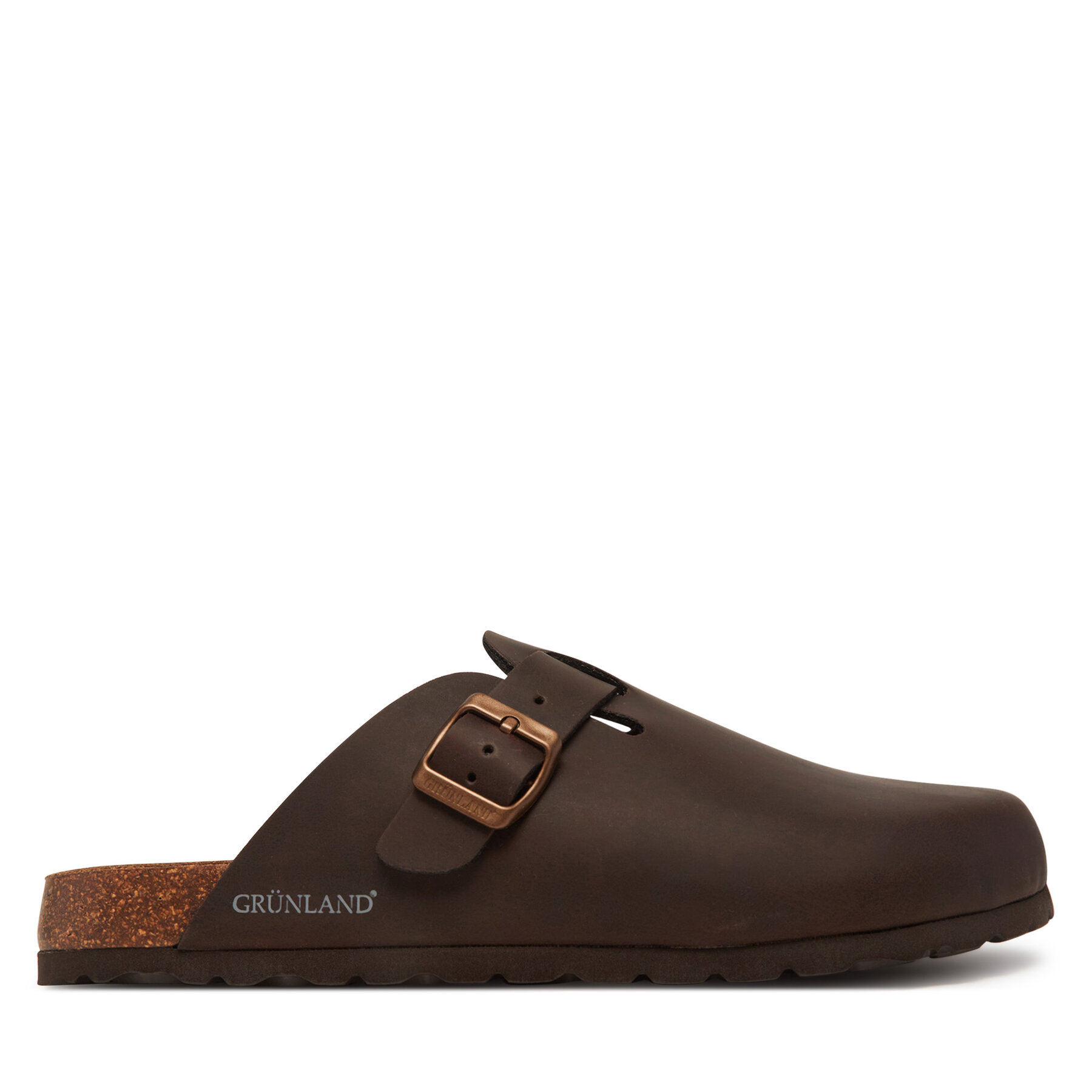 Herren Pantoletten Grünland, Schuhgröße 40, Braun, Bobo CB0731