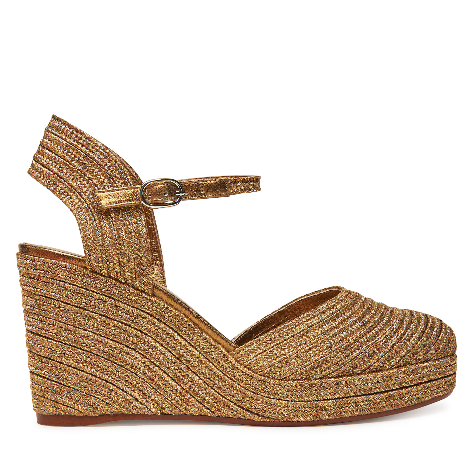 Donna Espadrillas Castañer, Taglia 36, Oro, Carolyn/142 023115, taglia : 36