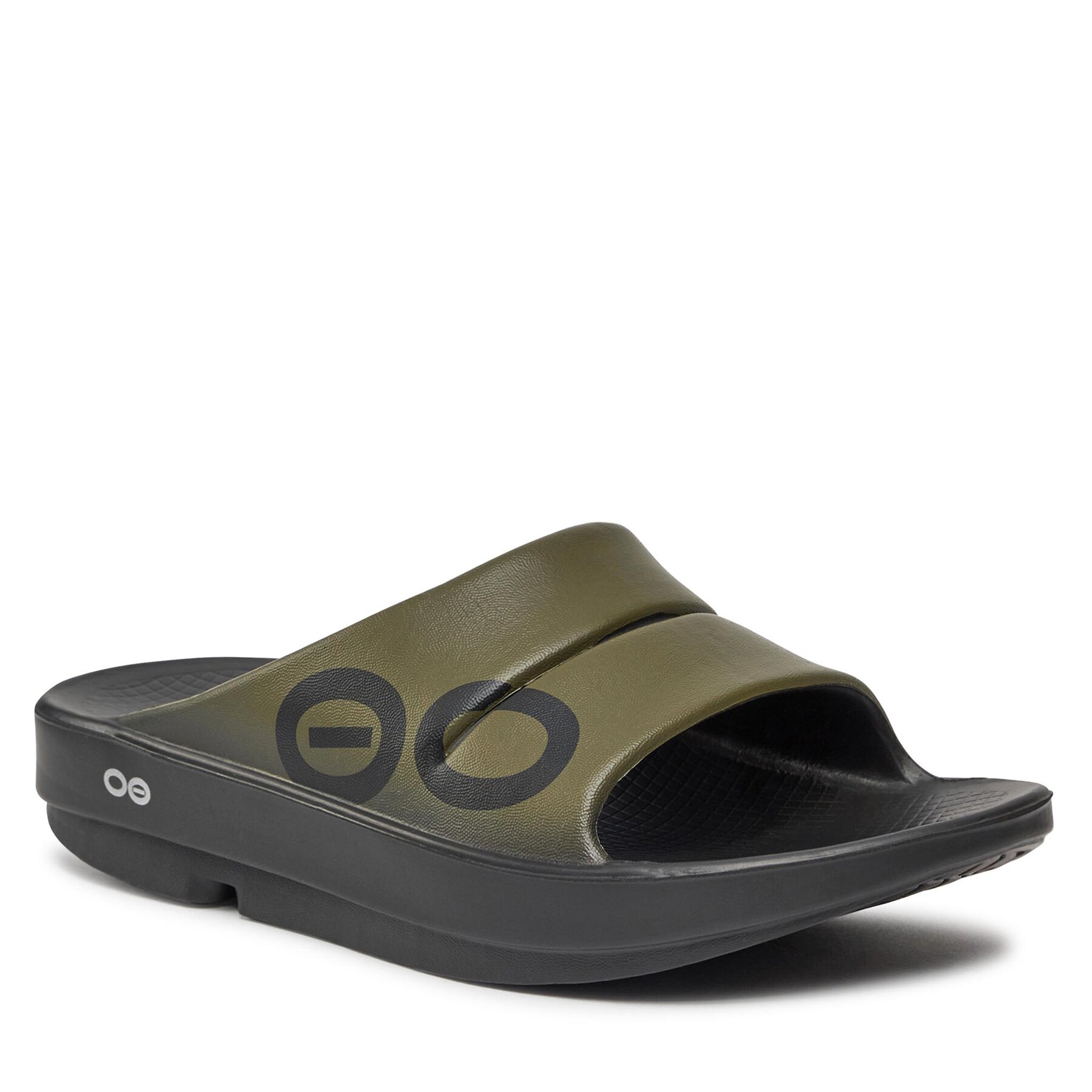Herren Pantoletten OOfos, Schuhgröße 44, Grün, Ooahh Sport