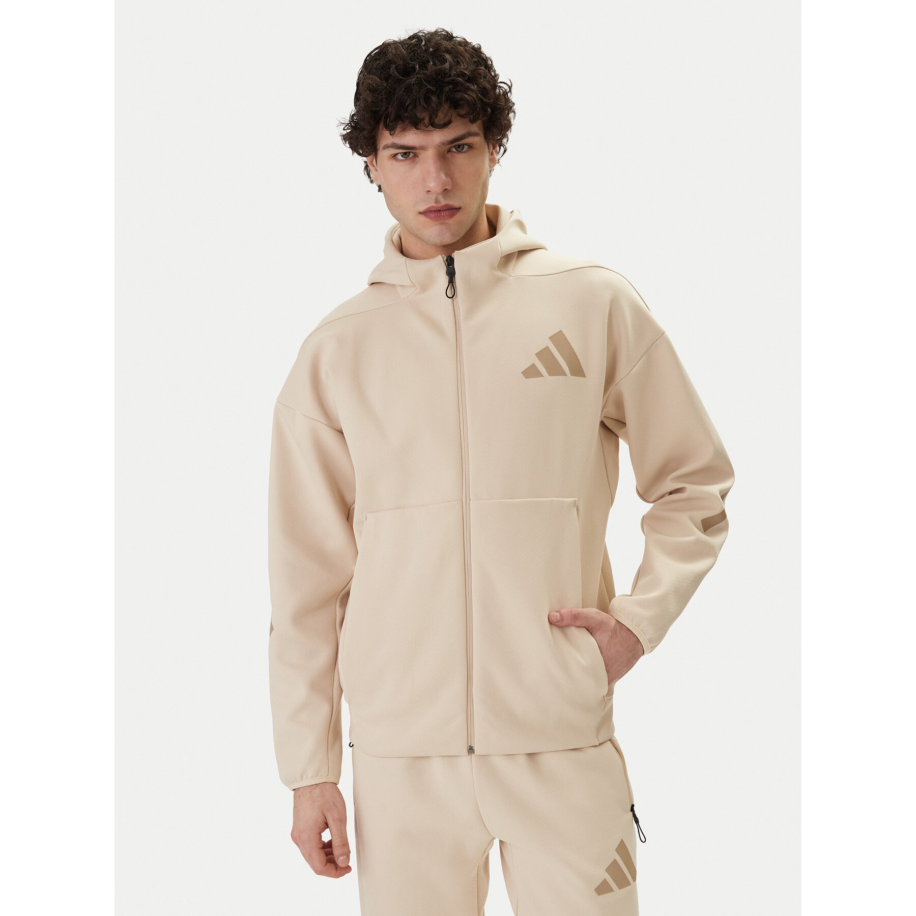 adidas Sweatshirt Z.N.E. KE4680 Beige Regular Fit