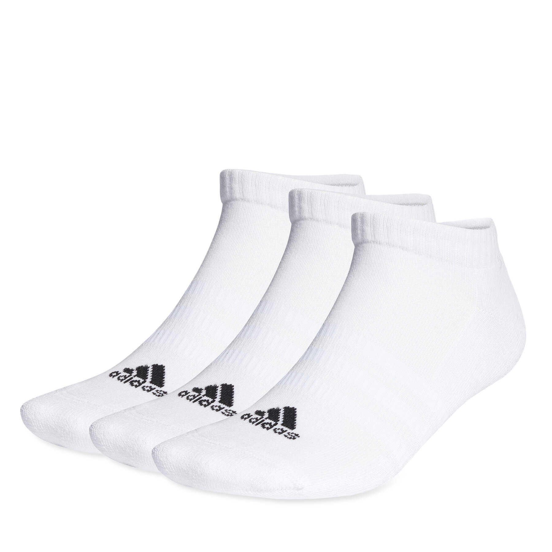 Unisex Pėdutės adidas Cushioned Low-Cut Socks 3 Pairs HT3434 white/black