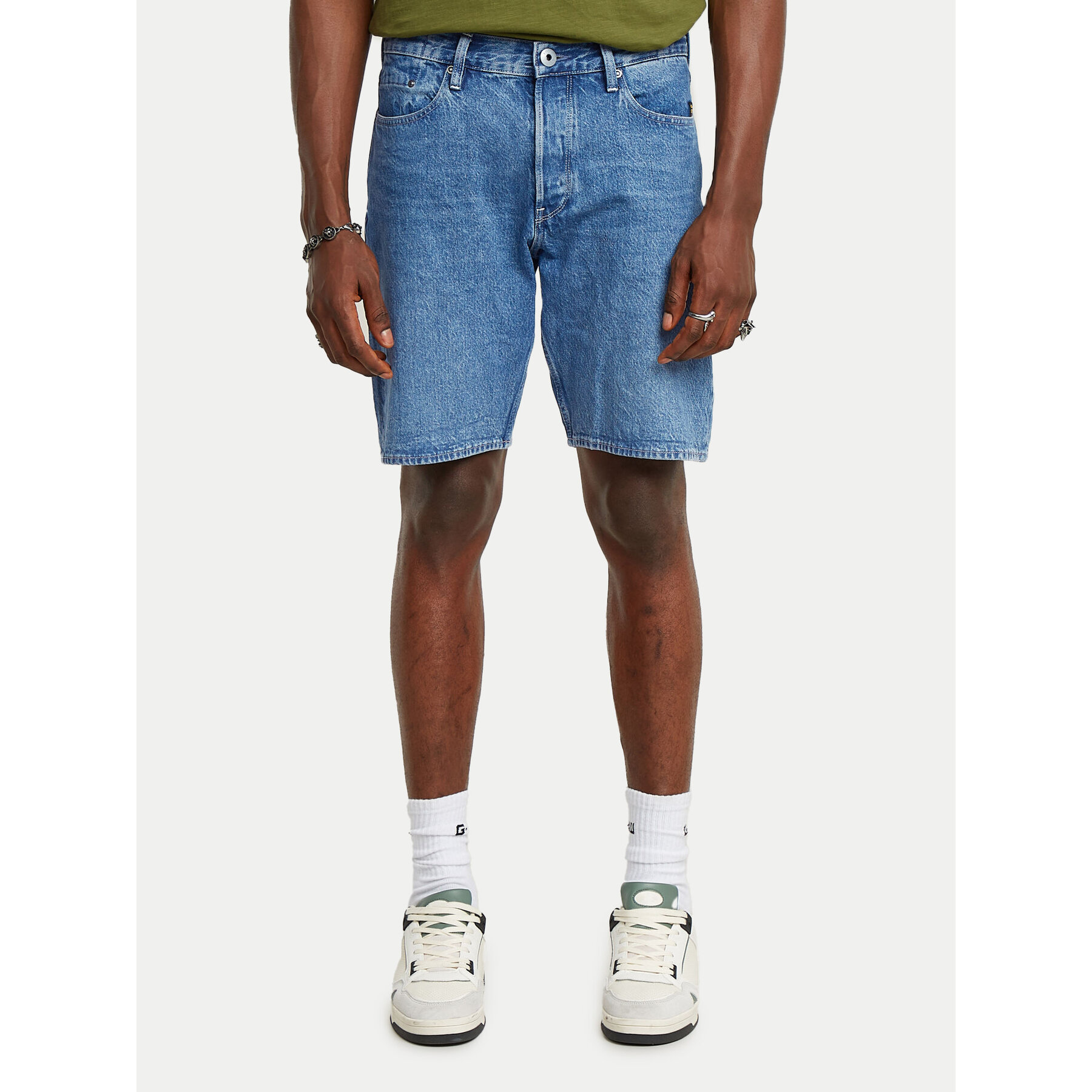 G-Star Raw Kratke traperice Dakota D24411-D436 Plava Slim Fit