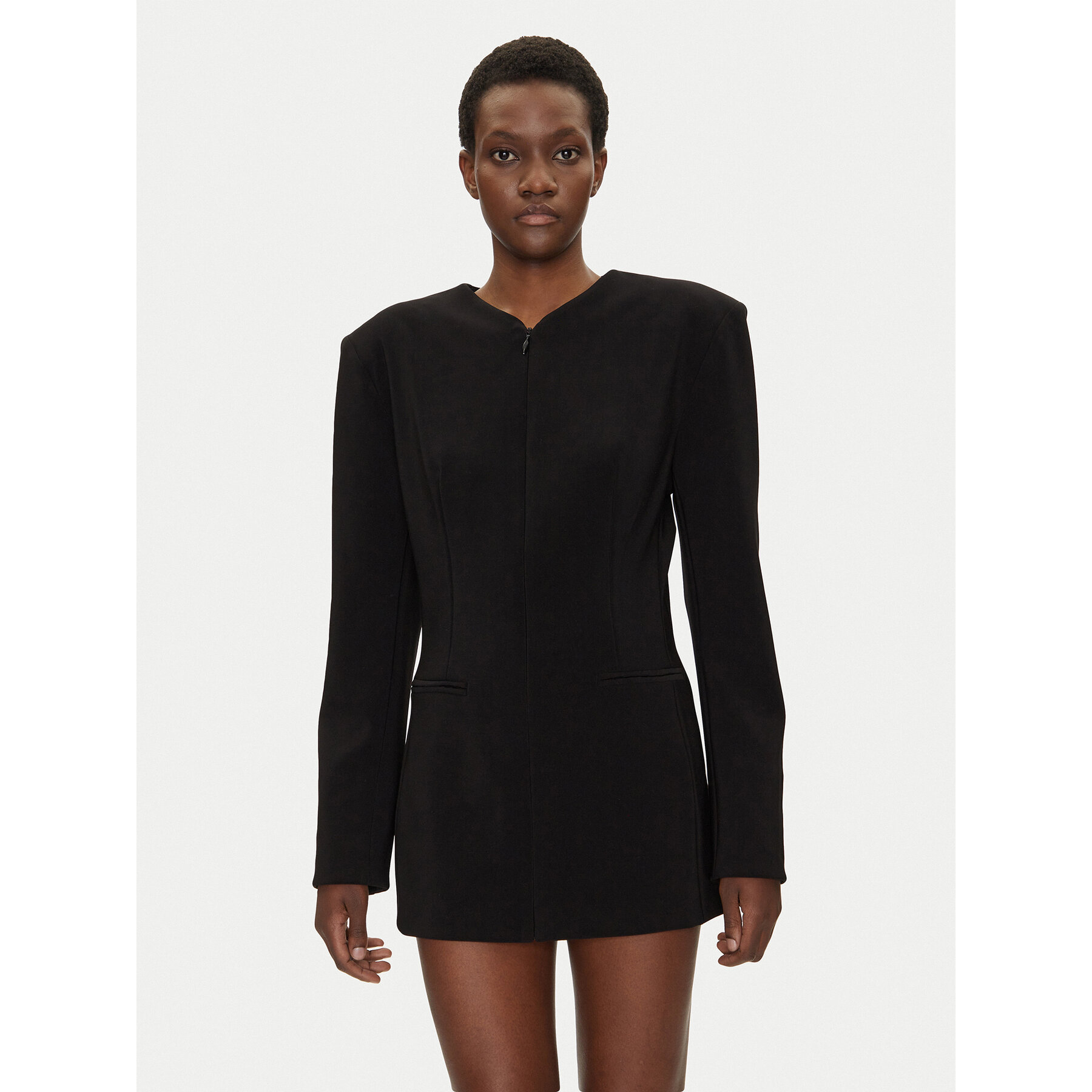 NORMA KAMALI Sakko KK4244PLG86001 Schwarz Regular Fit