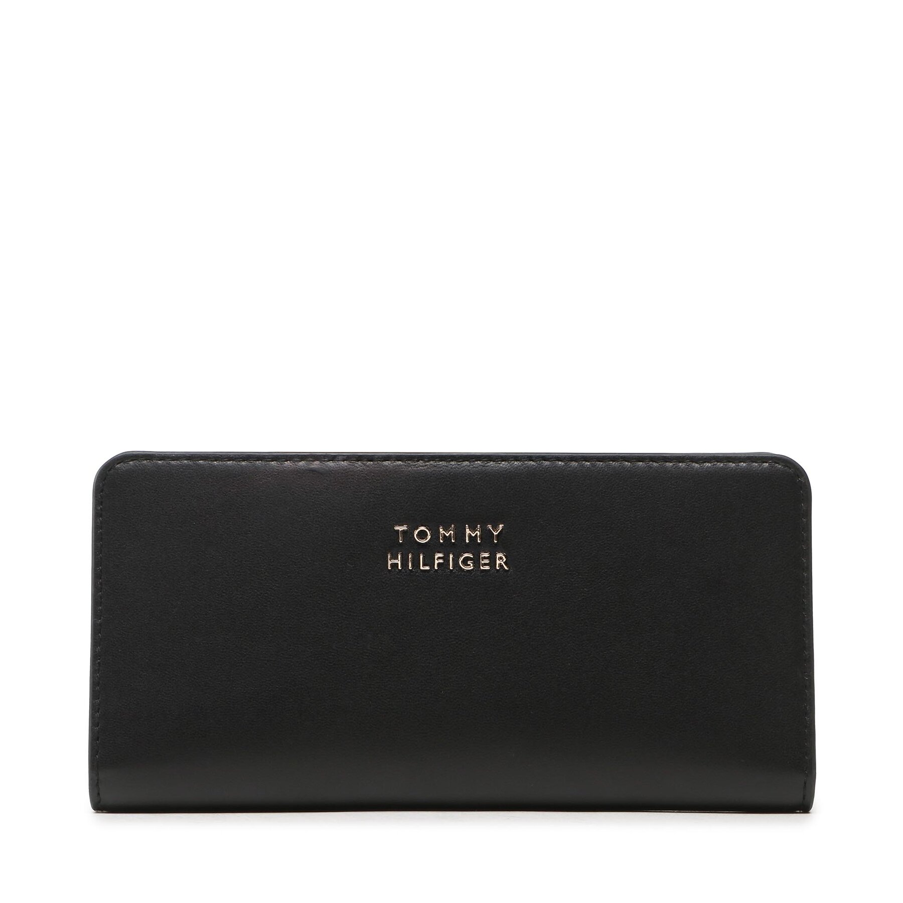 Portofel Mare de Damă Tommy Hilfiger Casual Chic Leather Large Wallet AW0AW14916 BDS AW0AW14916 imagine super redus 2022