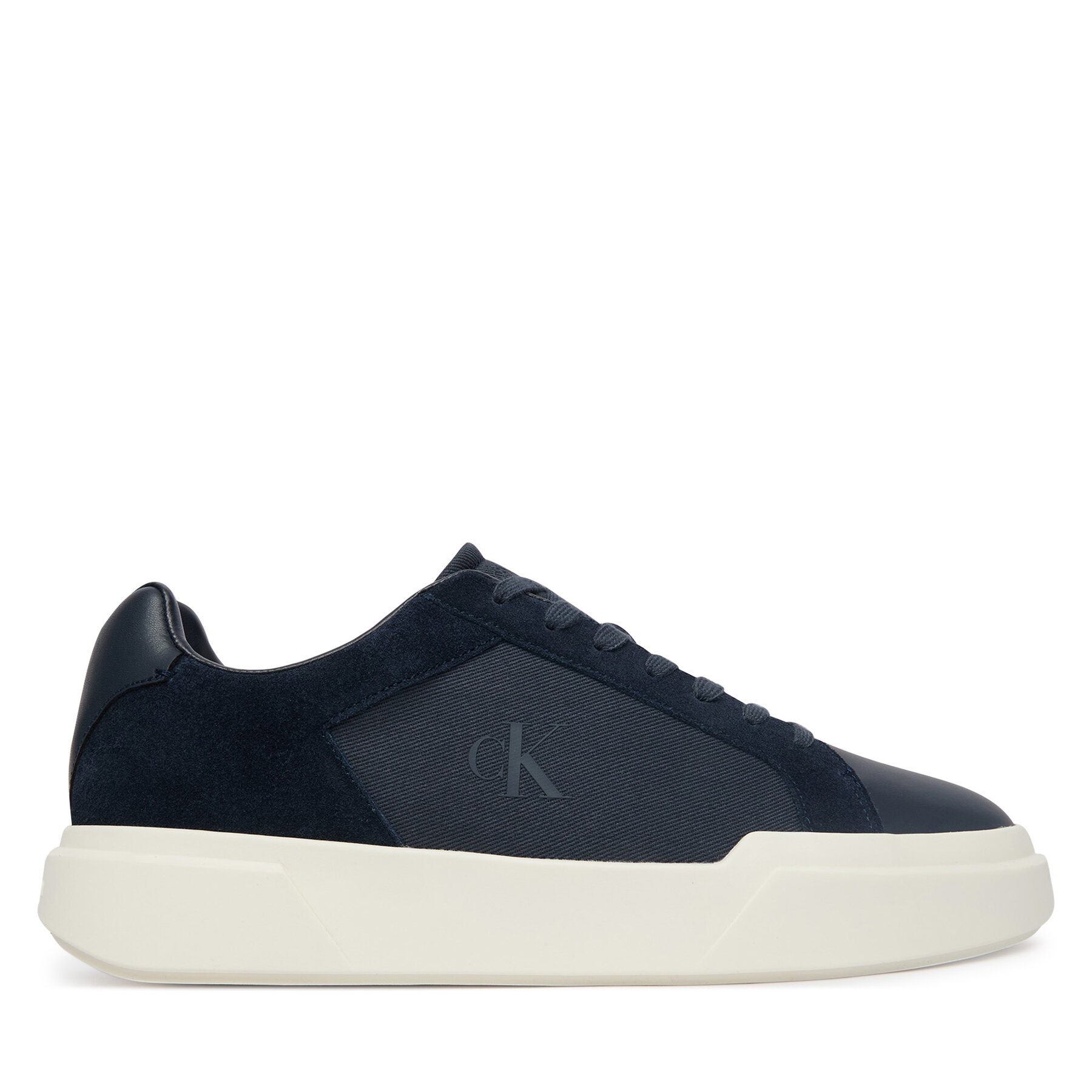 Superge Calvin Klein Chunky Cupsole Laceup Cv Mix HM0HM02238 Mornarsko modra
