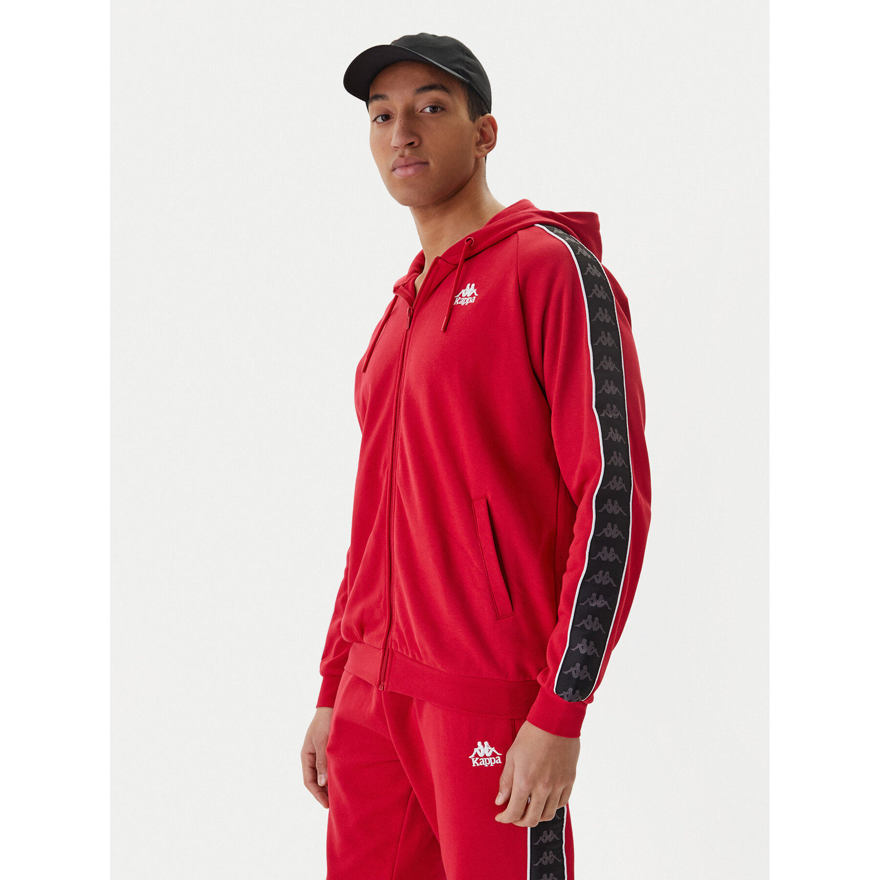 Kappa Majica dugih rukava Banda Zamin 3 331U3ZW Crvena Regular Fit