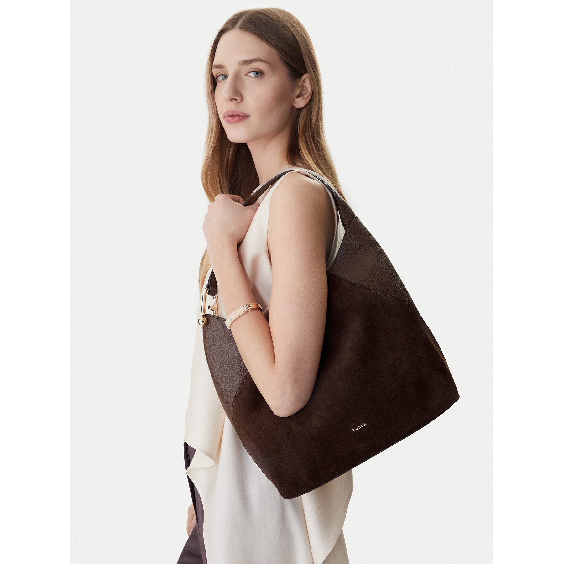Furla Female Hnědá Kabelka Lara M Wb01900 Bx1895 Bg 4286S