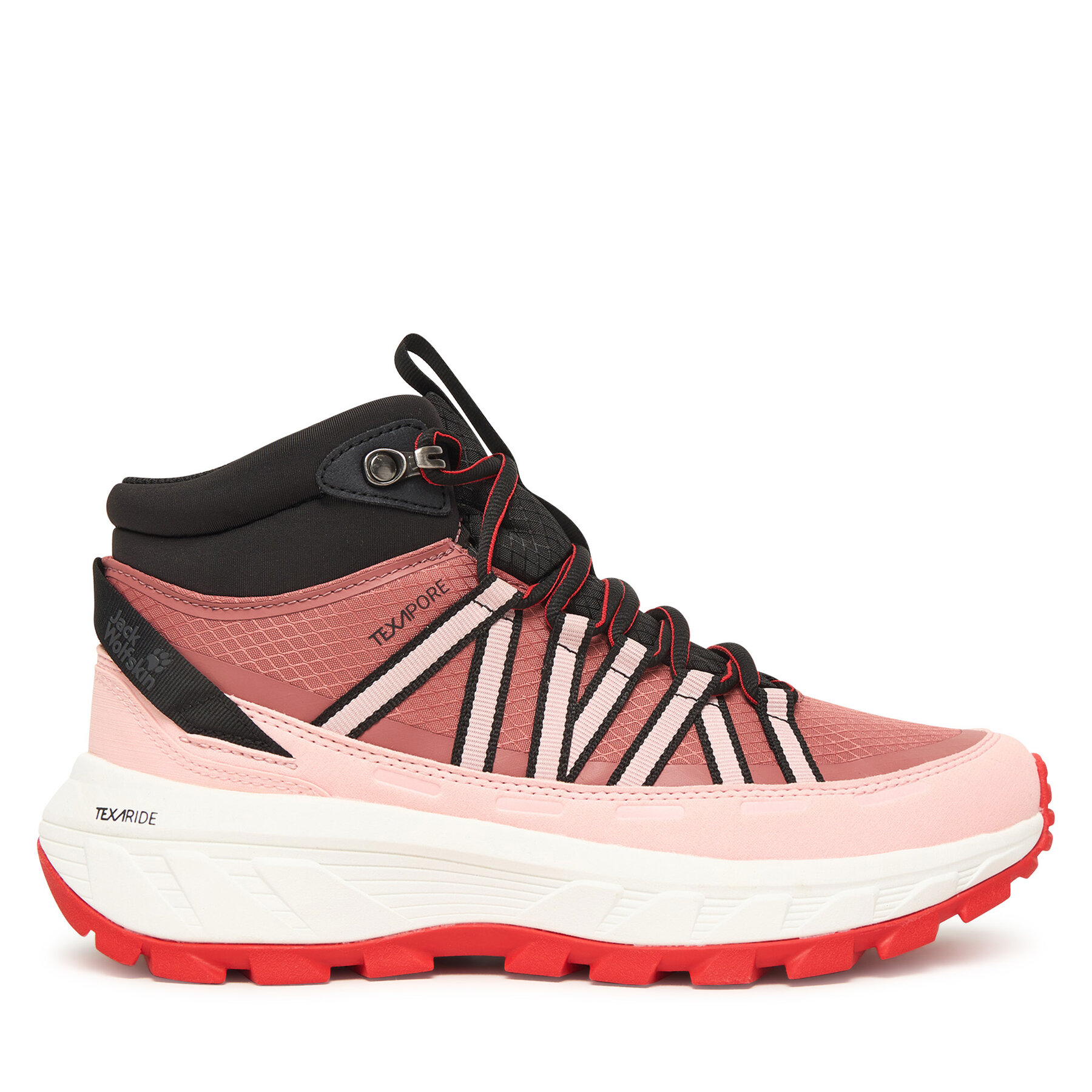 Trekking čevlji Jack Wolfskin Wild Hike Texapore Mid A65580 Roza