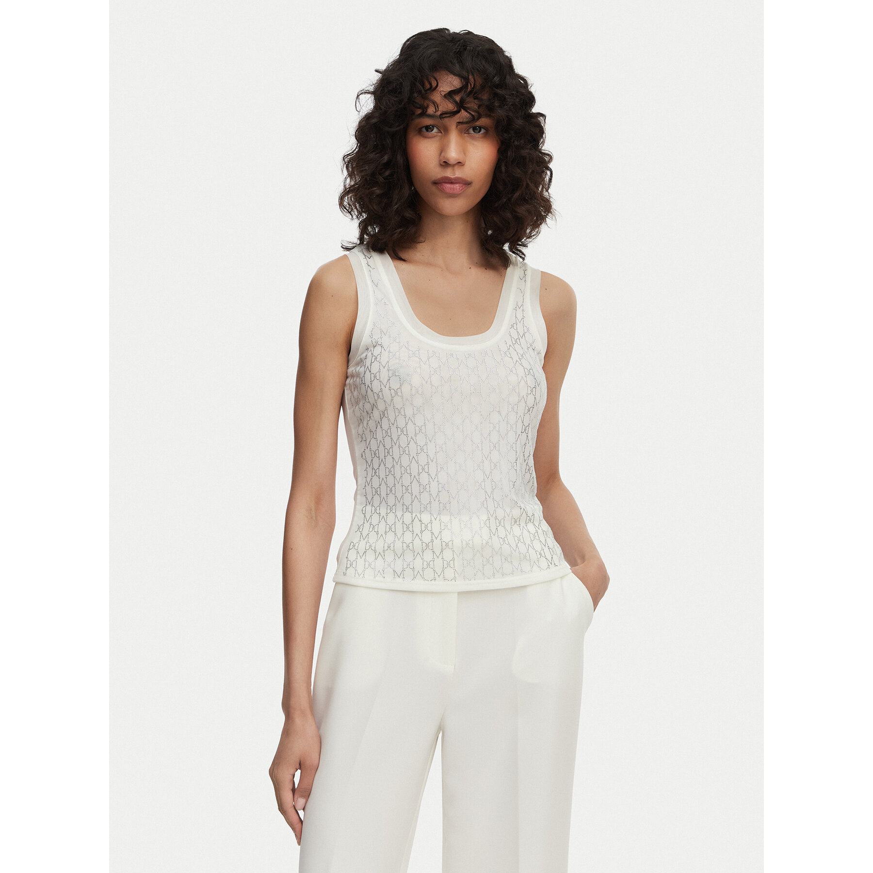 Marciano Guess Top 5RGP21 6311A Écru Regular Fit