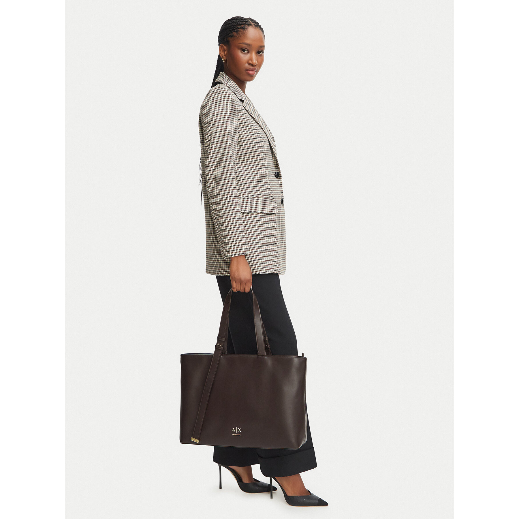 Geantă Armani Exchange XW002988 AF19902 U6032 Maro închis