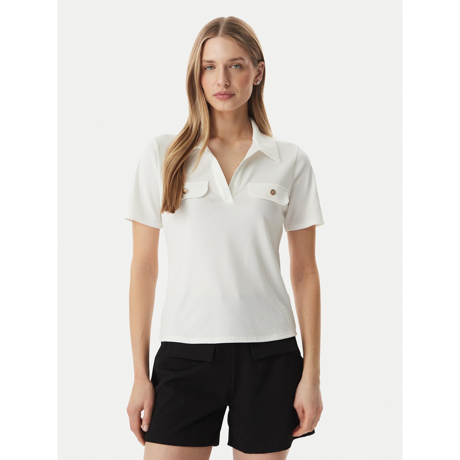 Morgan Polo majica 251-DROSSO Bela Regular Fit
