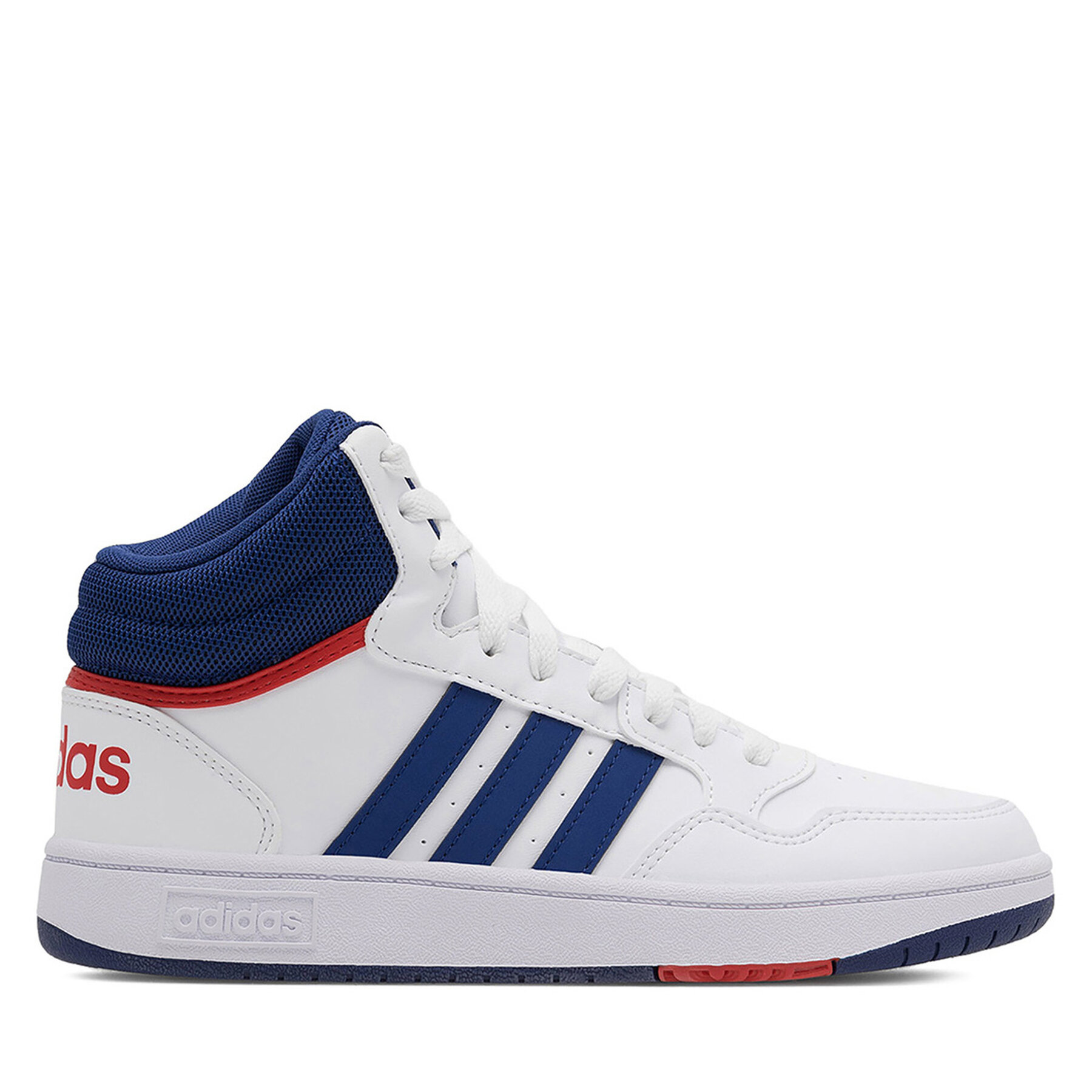 Chlapec Sneakersy adidas, Rozmer: 40, Biela, HOOPS MID 3.0 K GZ9647