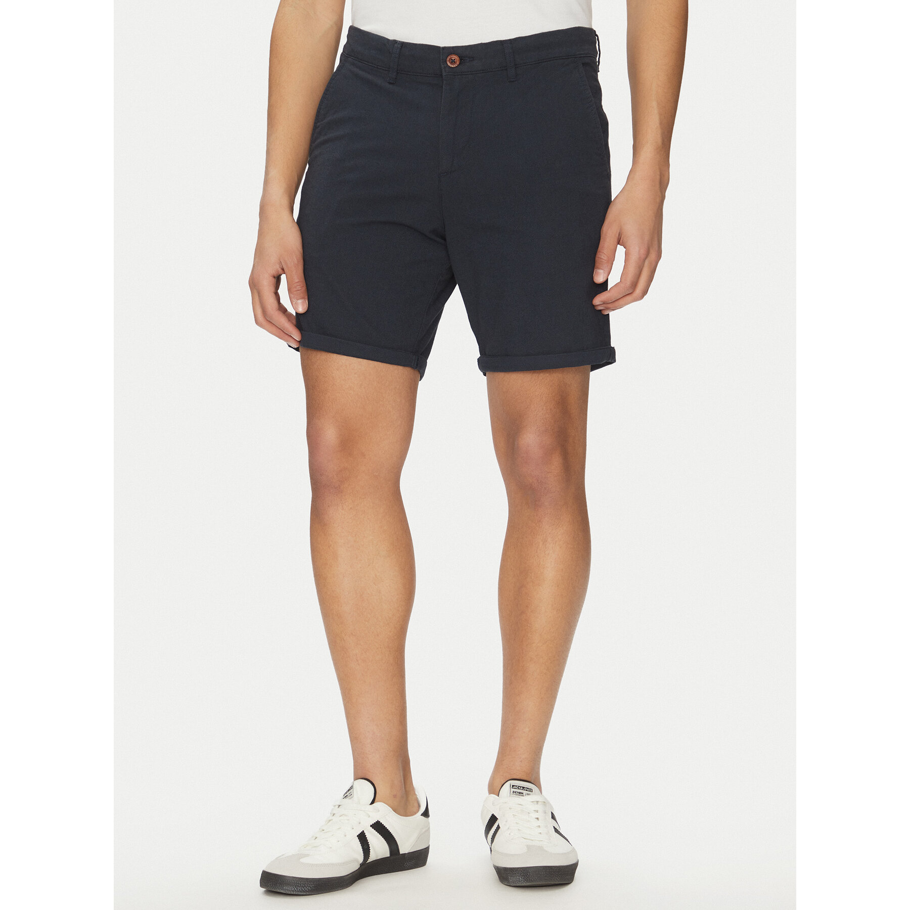 Jack & Jones Stoffshorts Marco 12269494 Dunkelblau Regular Fit