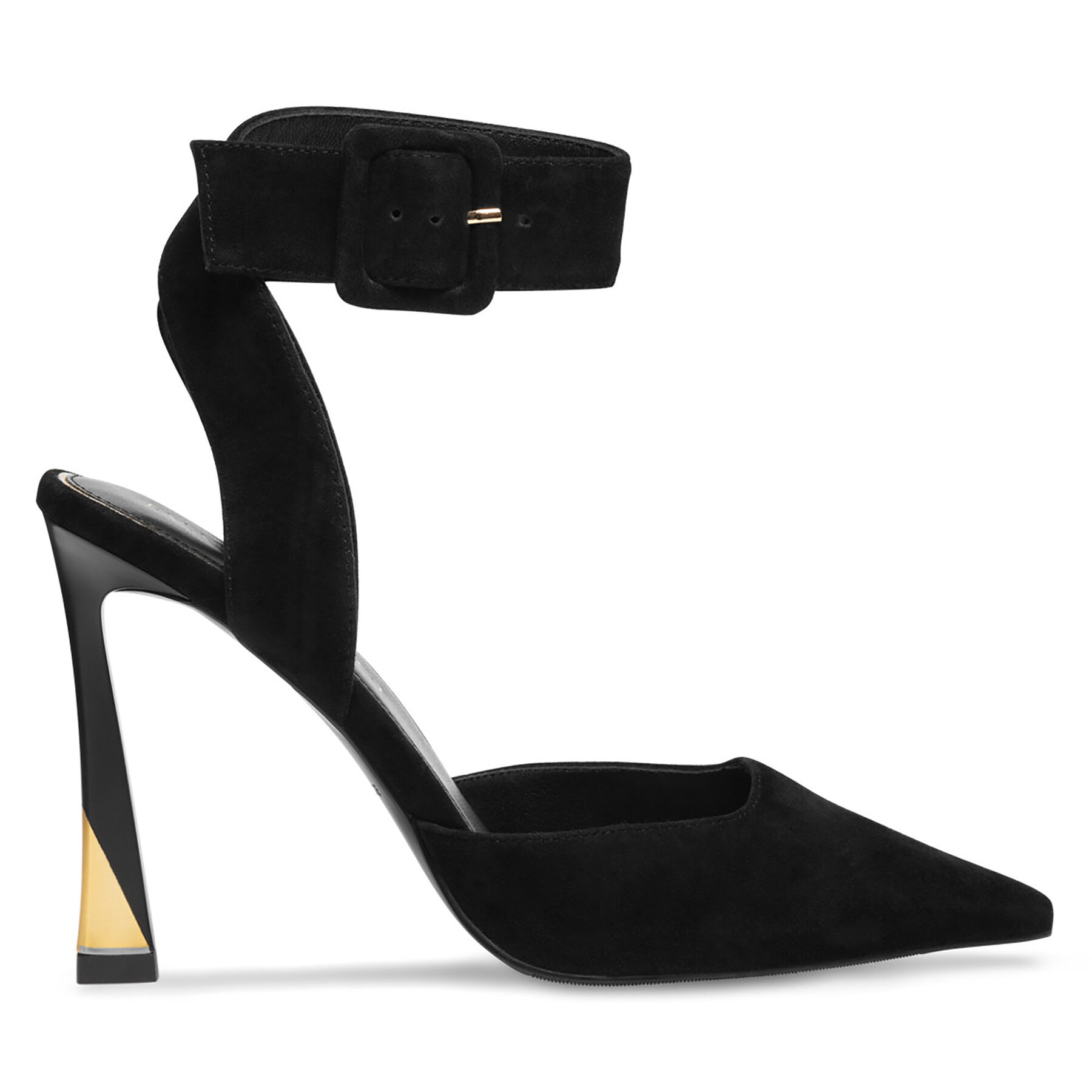 Pantofi cu toc subțire Eva Minge SUZANNE-1112A-8 Negru