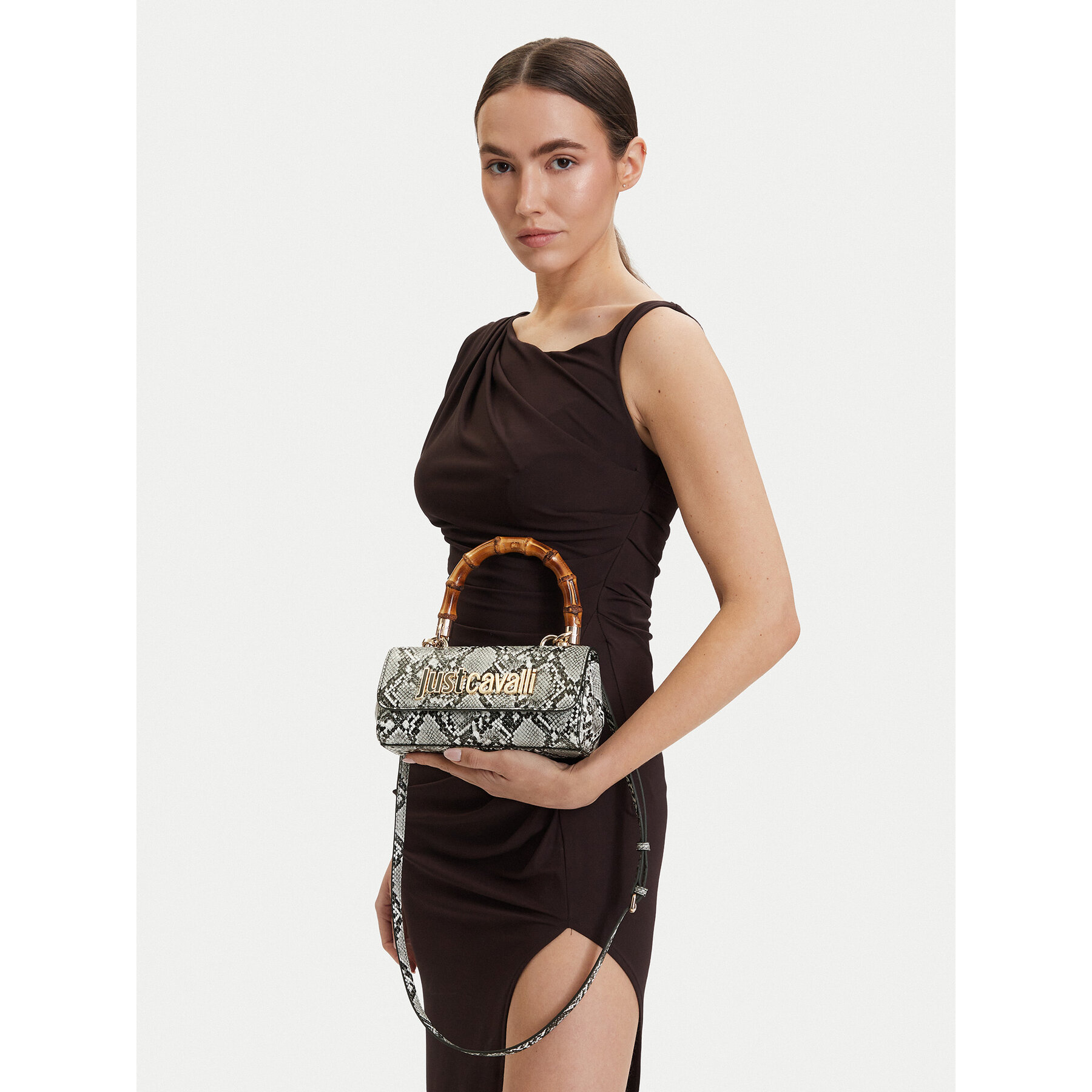 Geantă Just Cavalli 80RA4BD1 ZSD84 Gri
