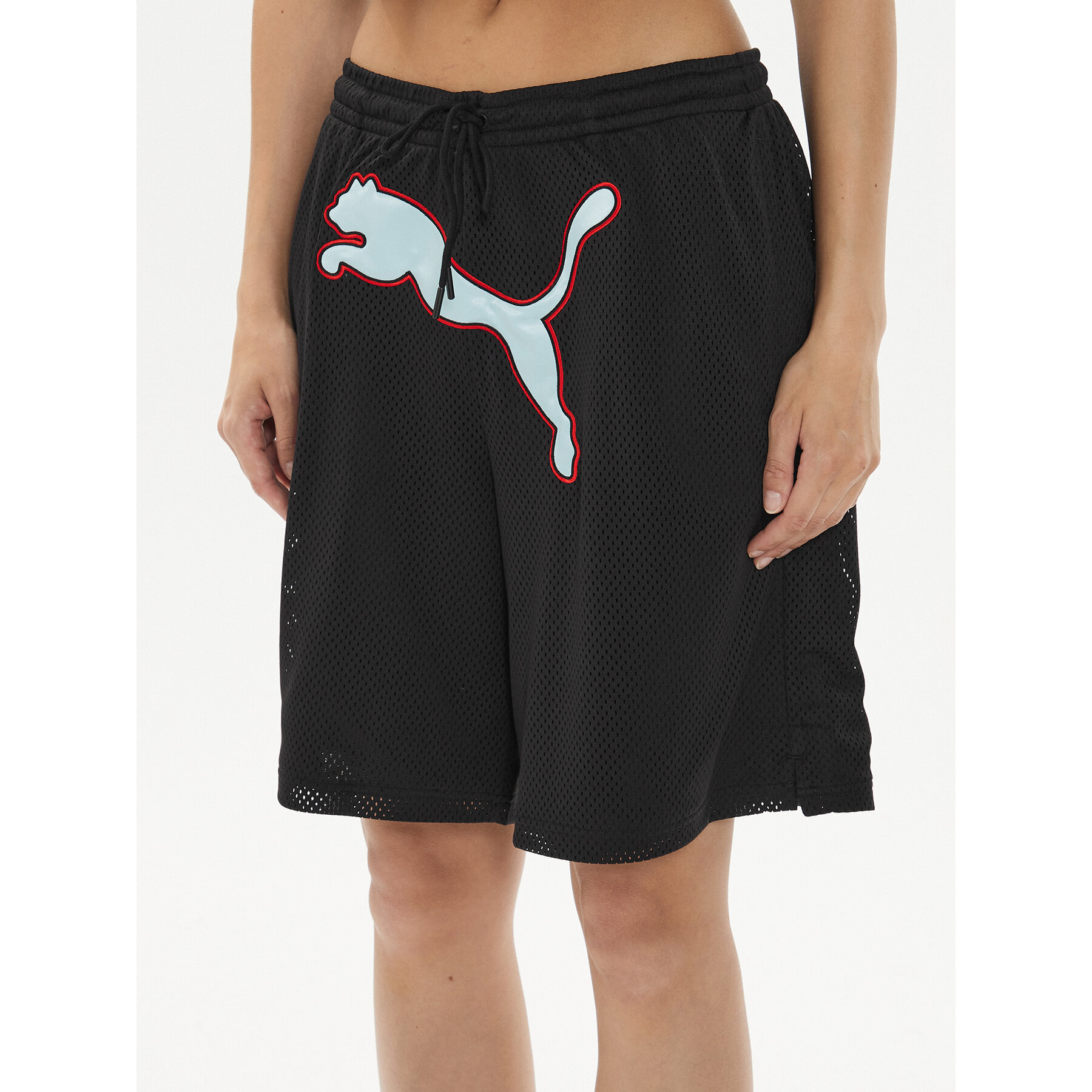 Puma Sportshorts DUA LIPA 536636 Schwarz Loose Fit