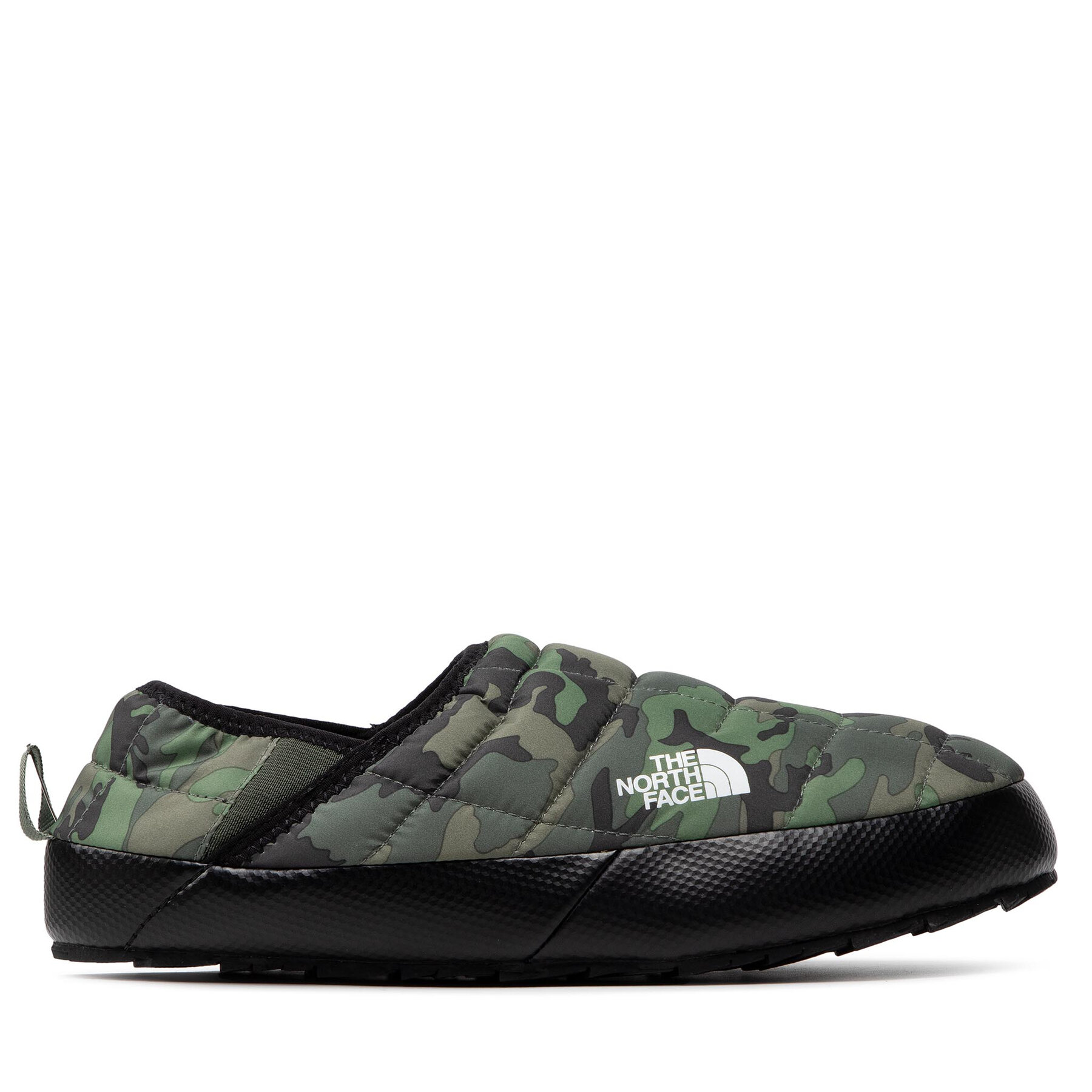 Papuče The North Face Thermoball Traction Mule V NF0A3UZN33U Thyme Brushwood Camo Print/Thyme