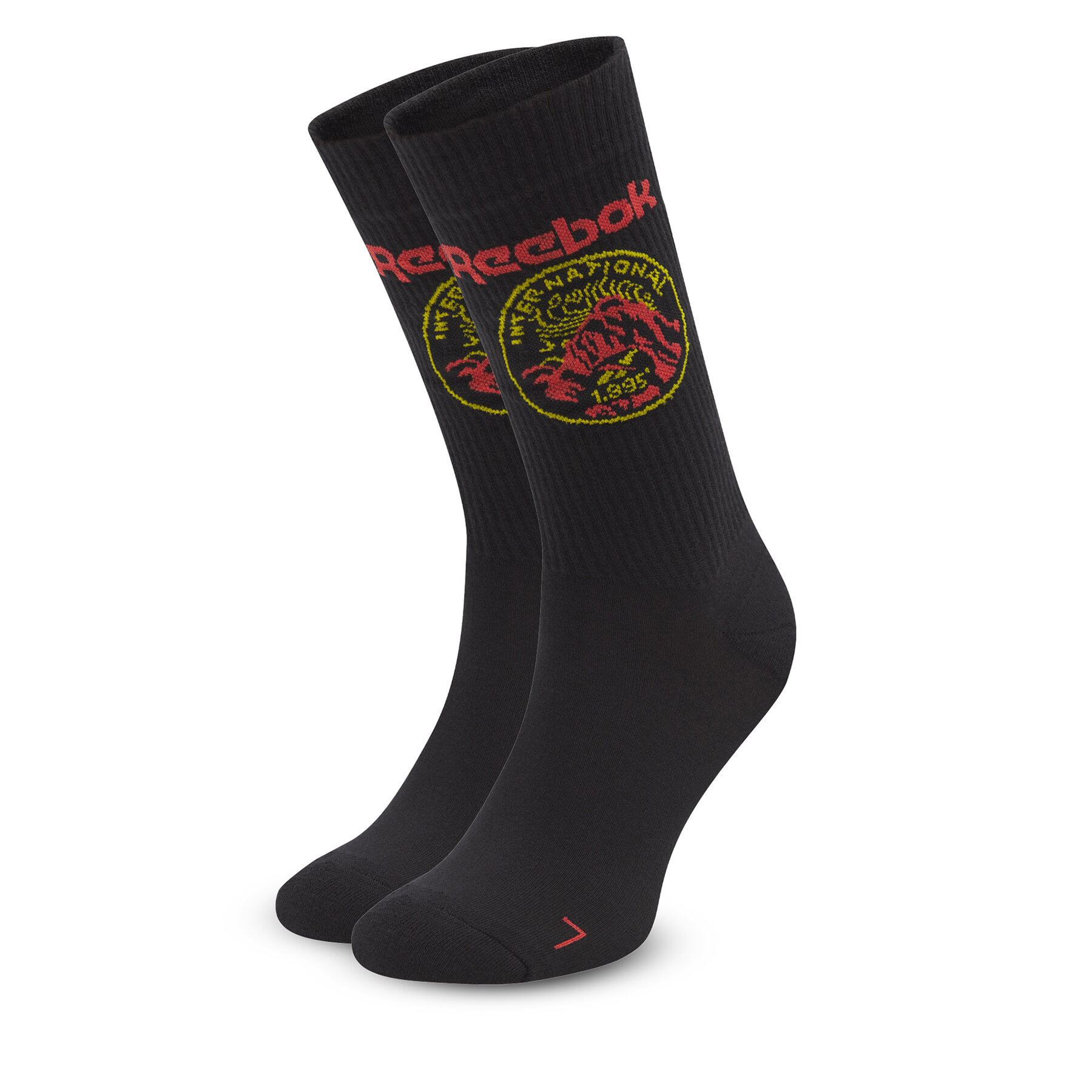 Calzini lunghi unisex Reebok CL Outdoor Sock HC4371 Nero, Taglia 40_42, taglia : 40_42