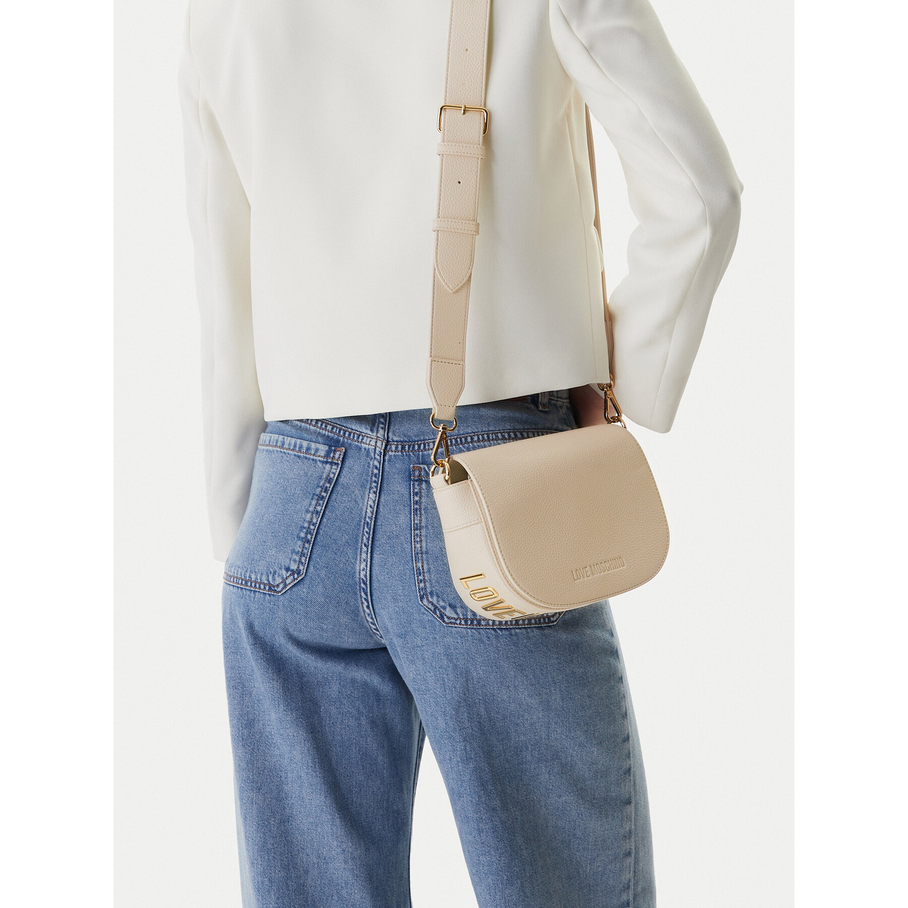 Geantă LOVE MOSCHINO JC4122PP1OLT0110 Écru