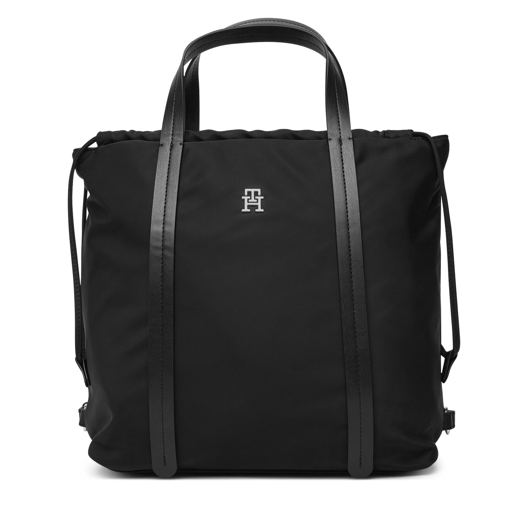 Раница Tommy Hilfiger Th Soft Nylon Tote/Backpack AW0AW19029 Черен