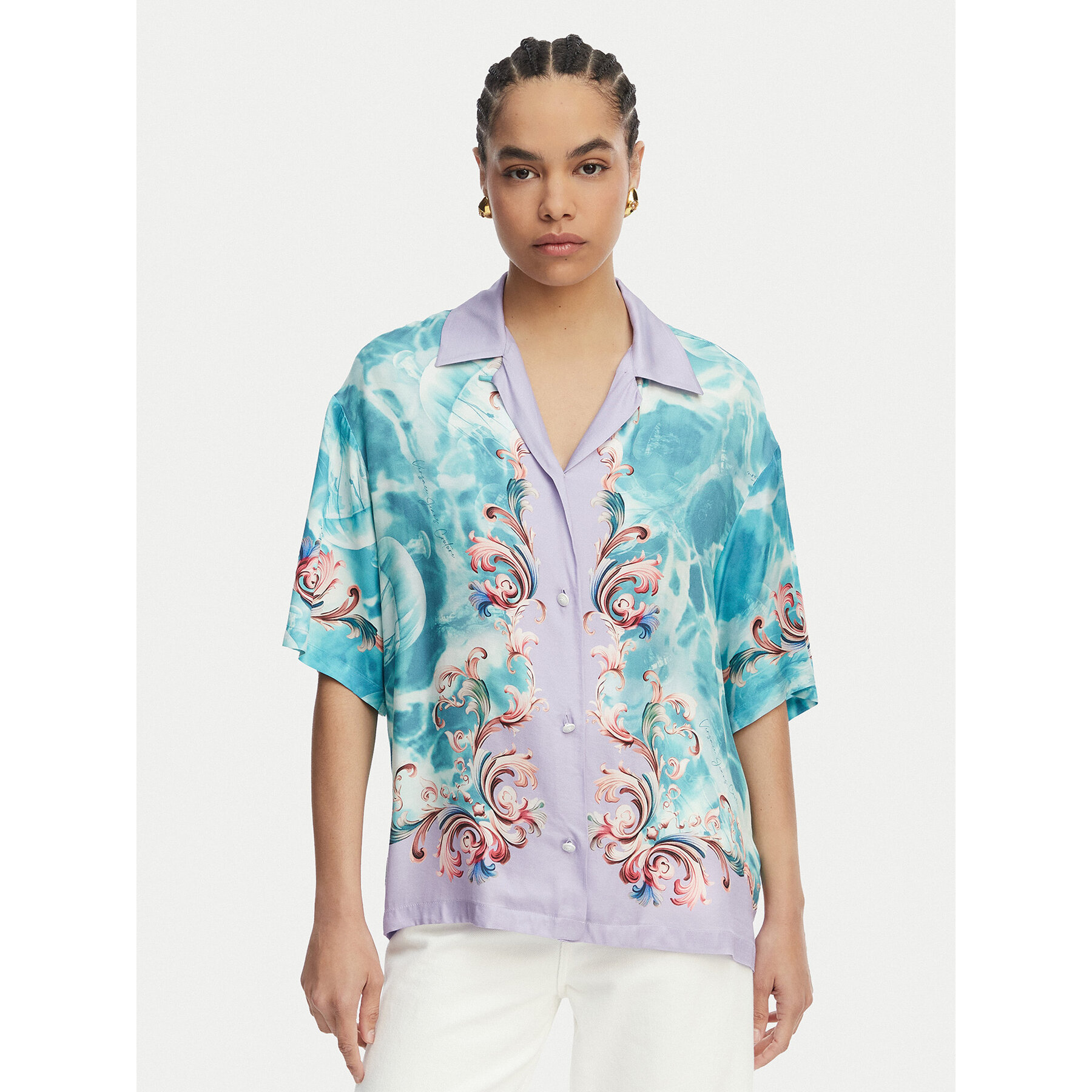 Versace Jeans Couture Hemd 80HAL2P9 NS829 Bunt Regular Fit