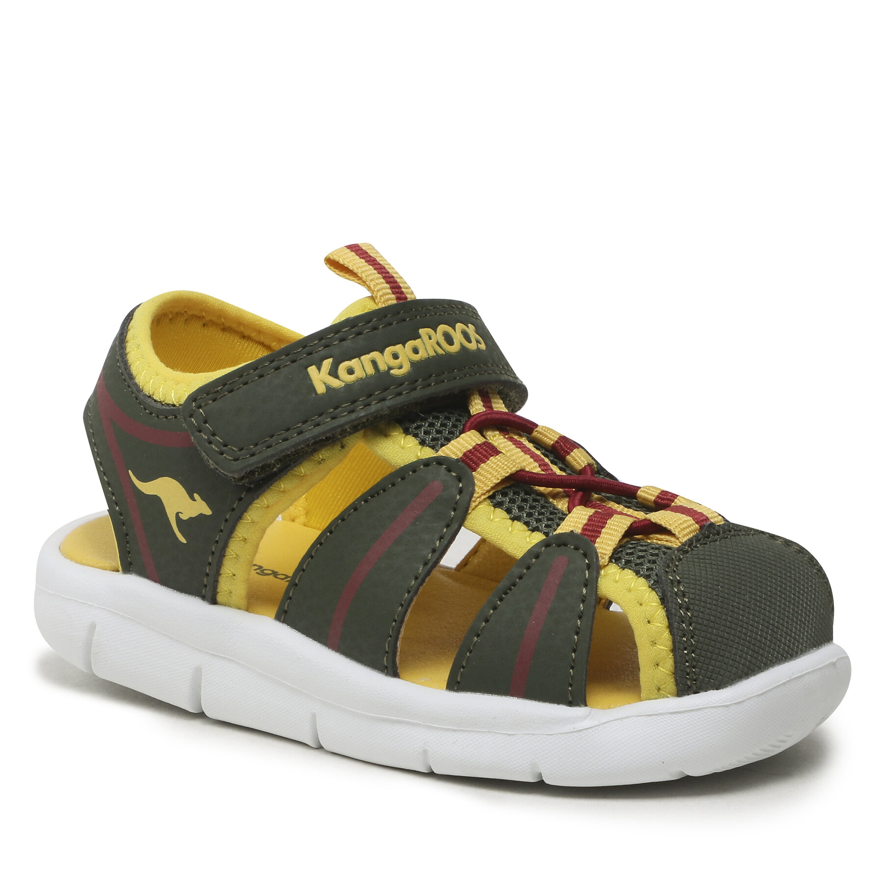 Sandali KangaRoos K-Grobi 02106 000 8504 Olive/Sun Yellow
