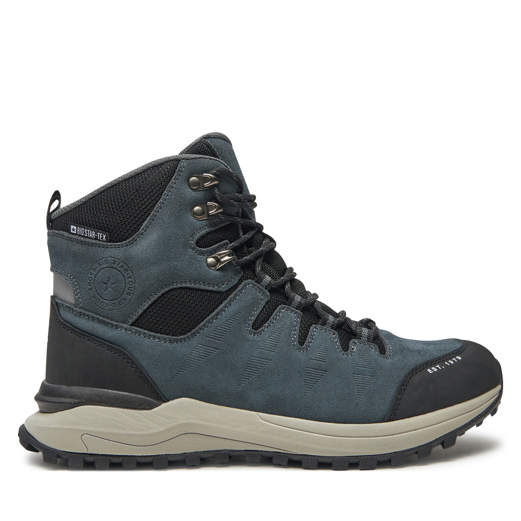 Męskie Trapery Big Star Shoes, Rozmiar 43 Szary OO174491