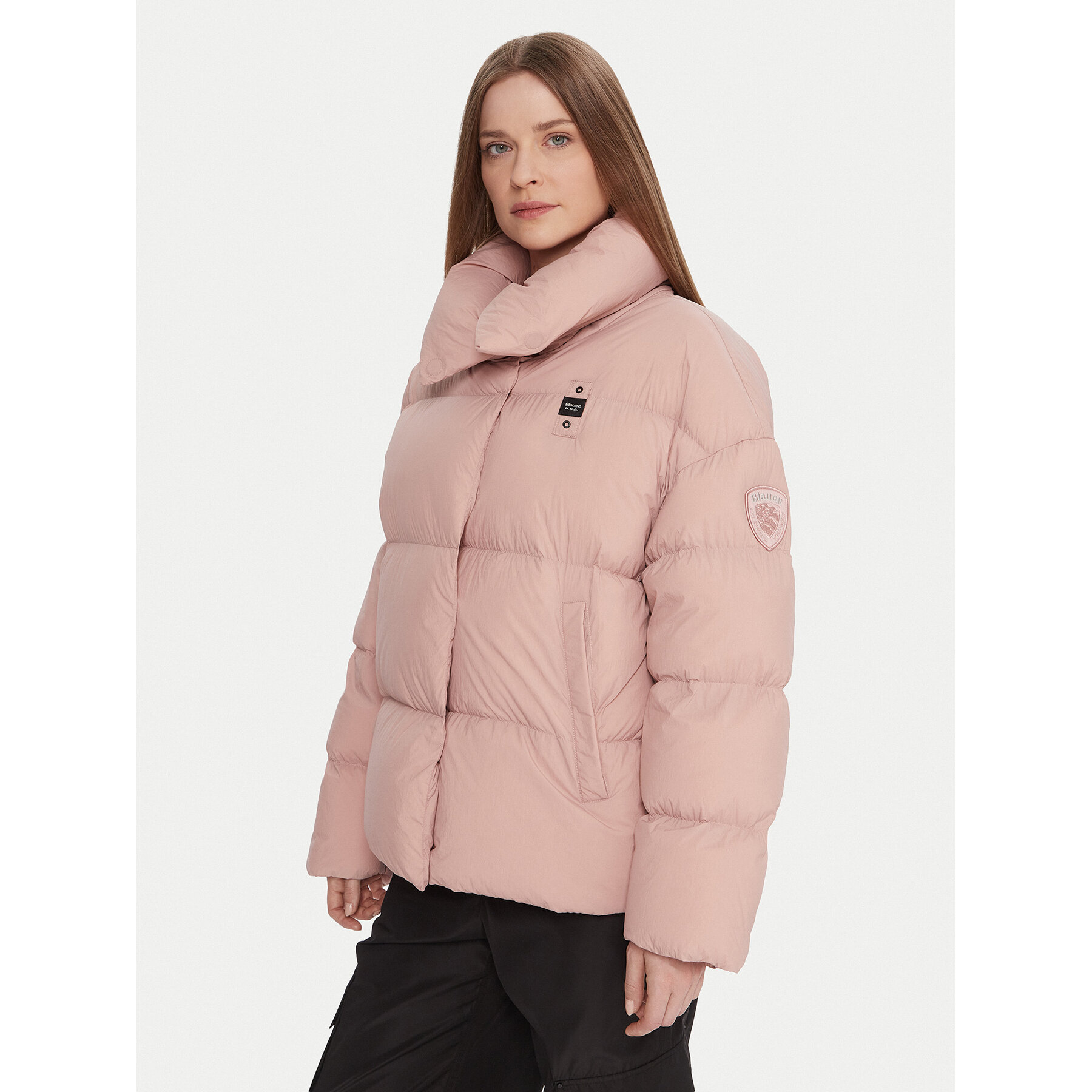 Blauer Winterjacke 25WBLDC03166 Rosa Regular Fit