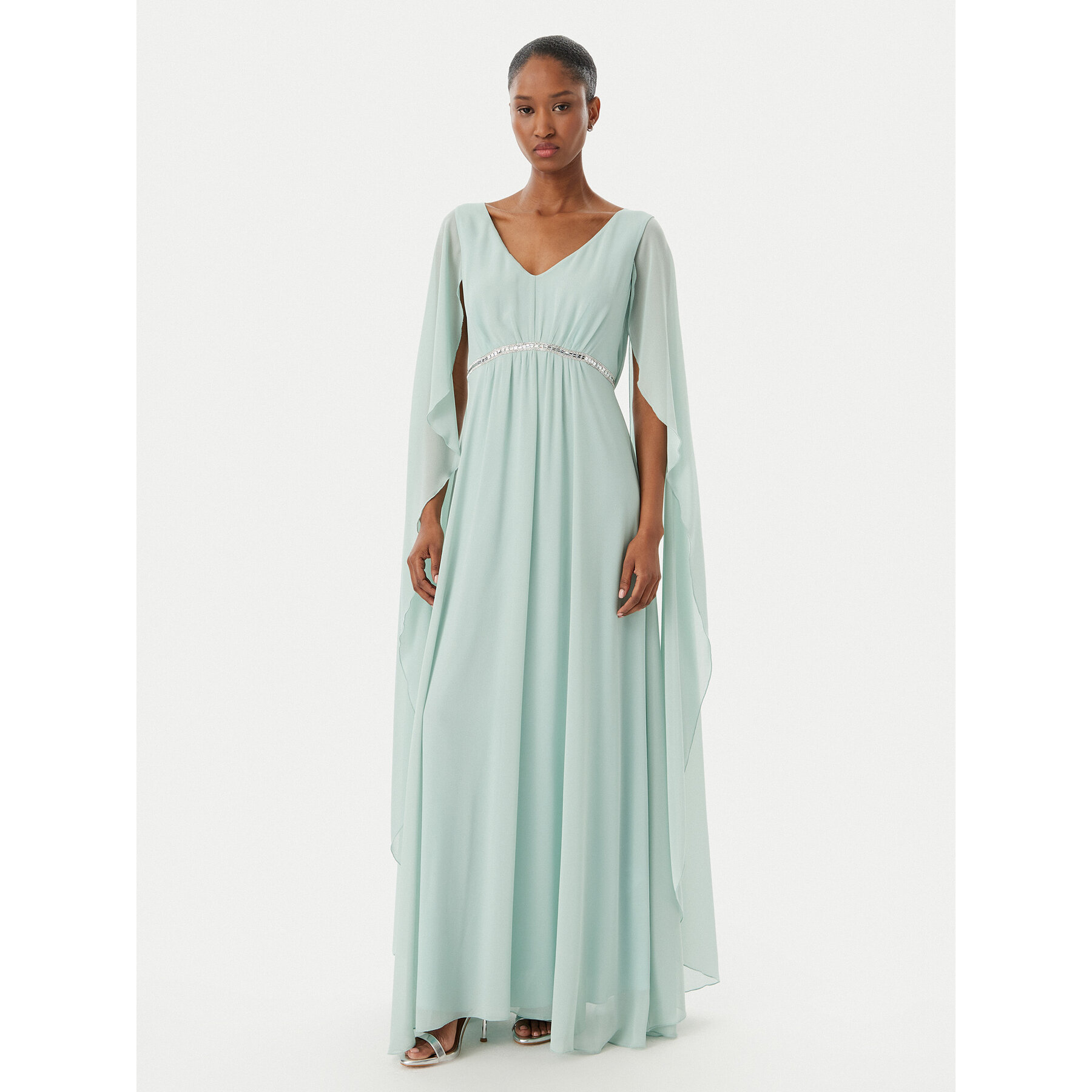 Rinascimento Abendkleid CFC0123079003 Grün Regular Fit