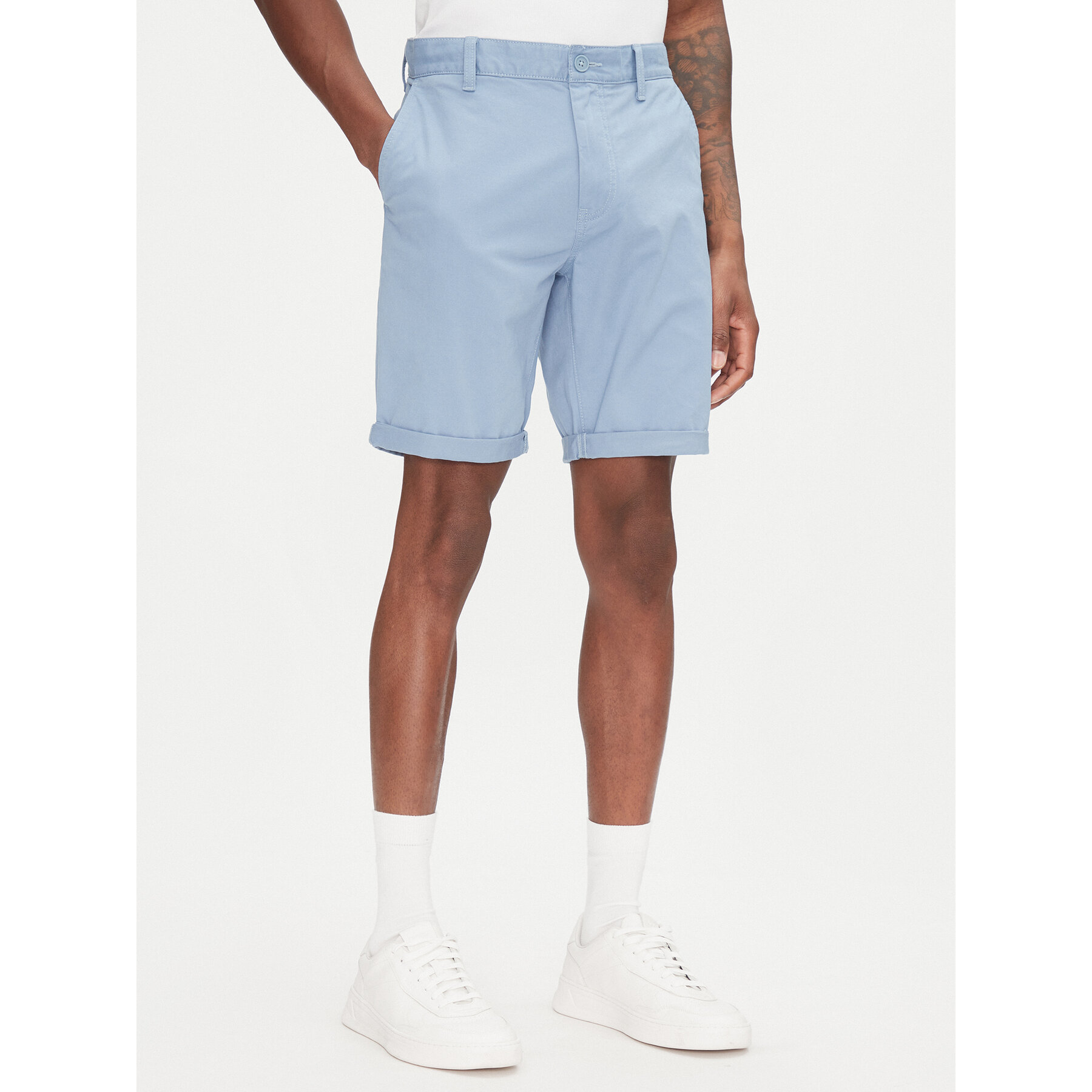 Tommy Jeans Stoffshorts Scanton DM0DM21950 Blau Slim Fit