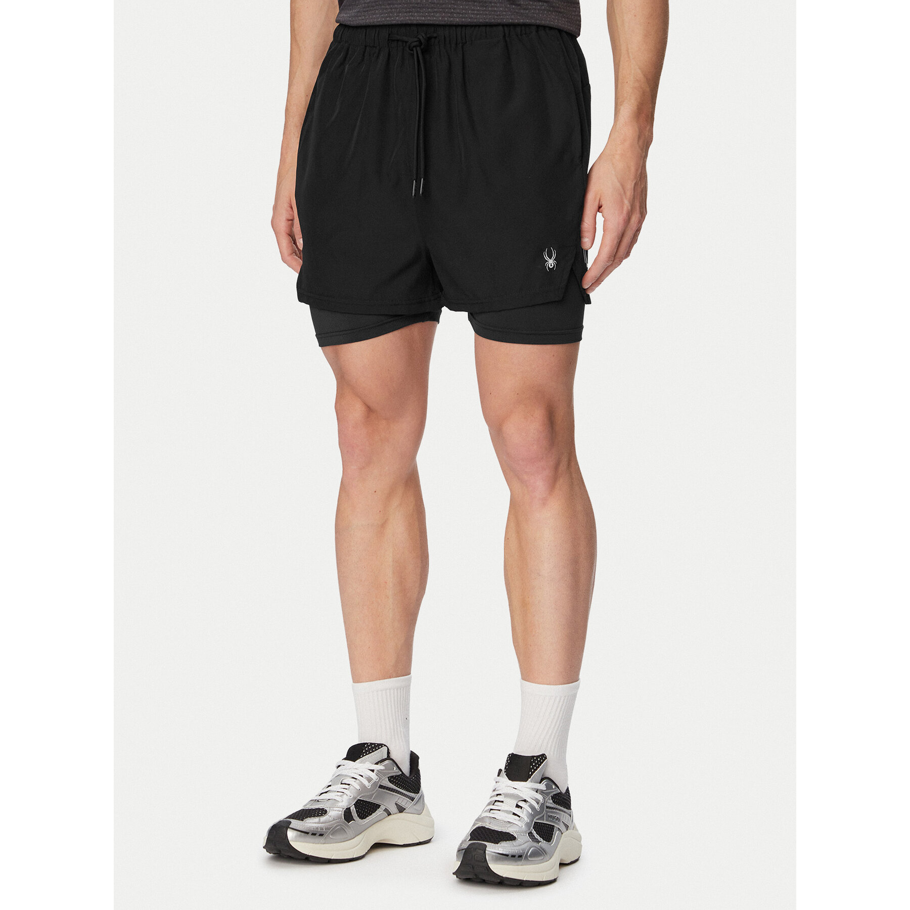 Spyder Sportshorts W126-SPMSH-1005-48X Schwarz Regular Fit
