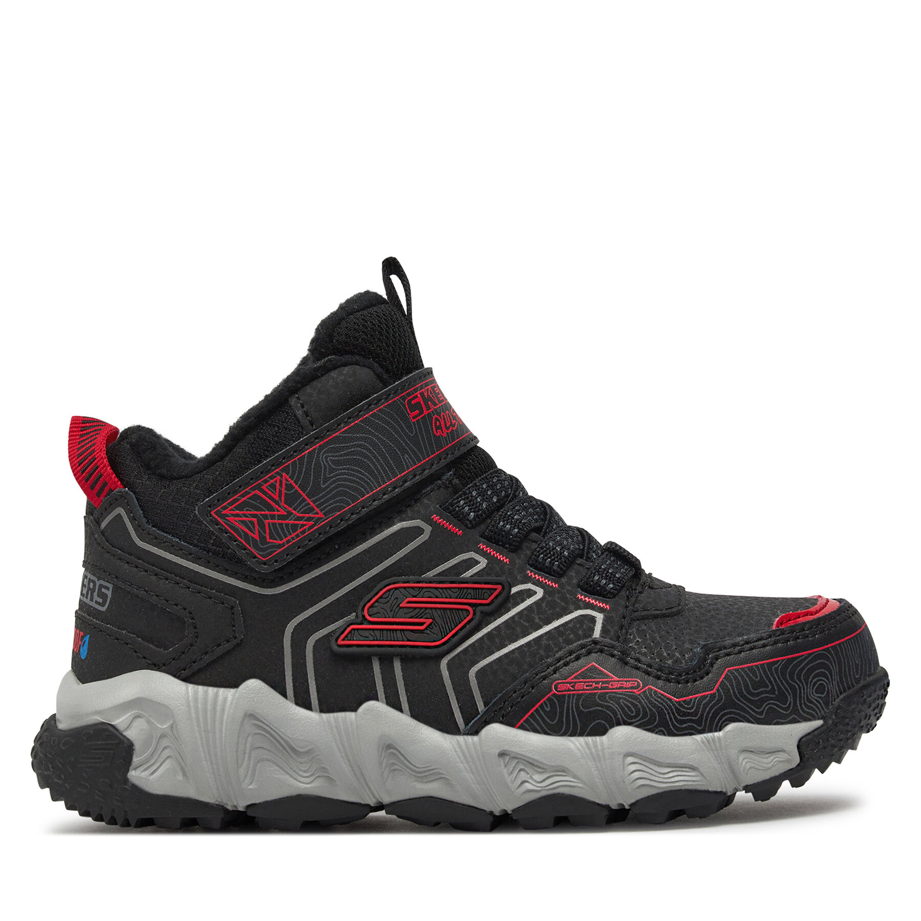 Sneakersy Skechers Combex 406422L/BKRD Čierna
