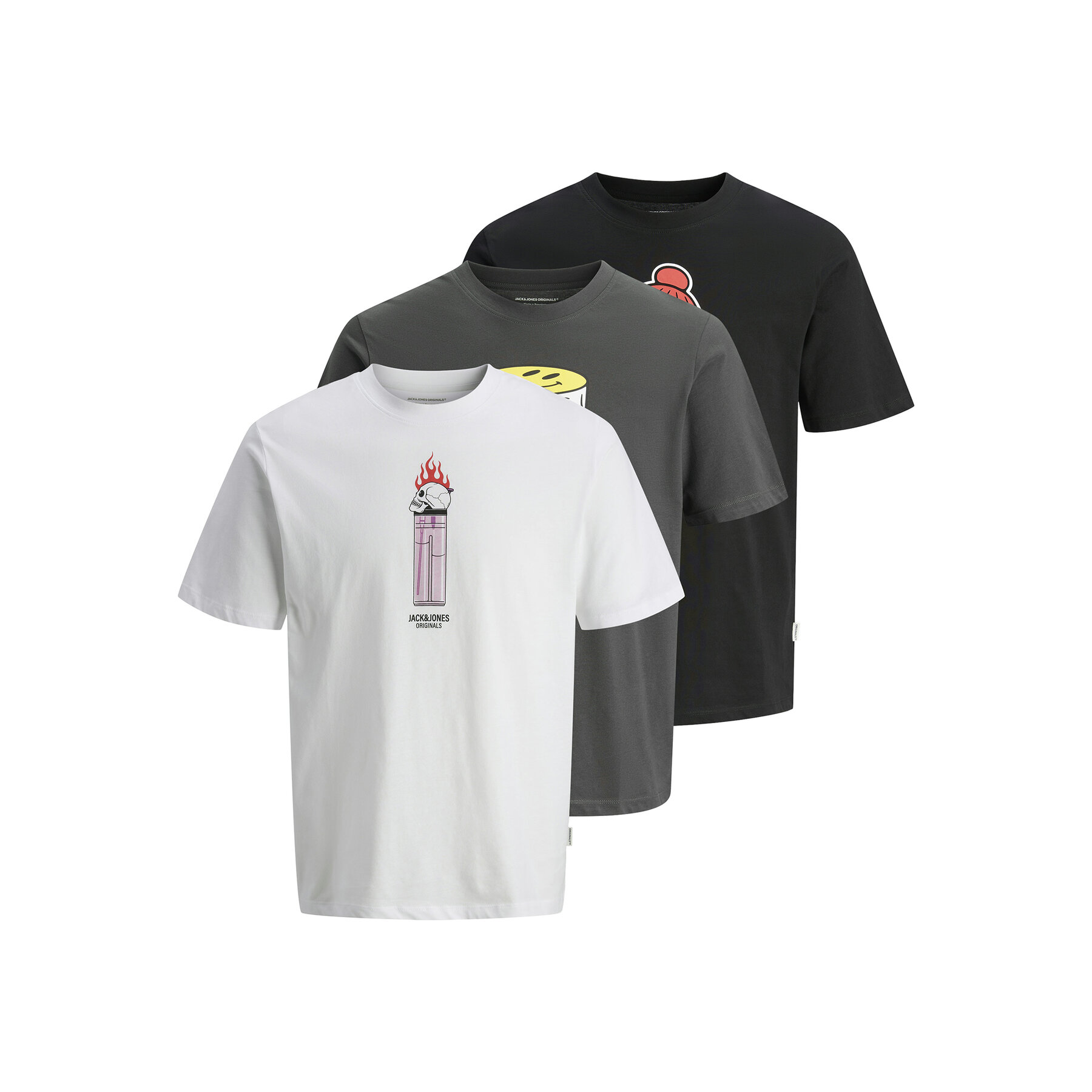 Jack & Jones Póló szett Holiday Skull 12294420 Színes Regular Fit