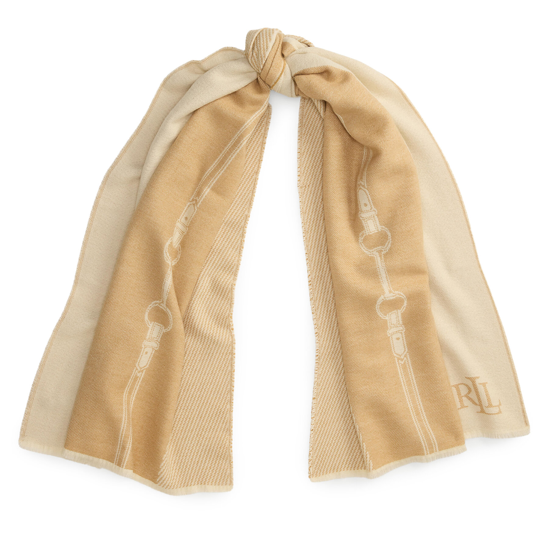 Šal LAUREN RALPH LAUREN 454P23540001 Svijetlo bež
