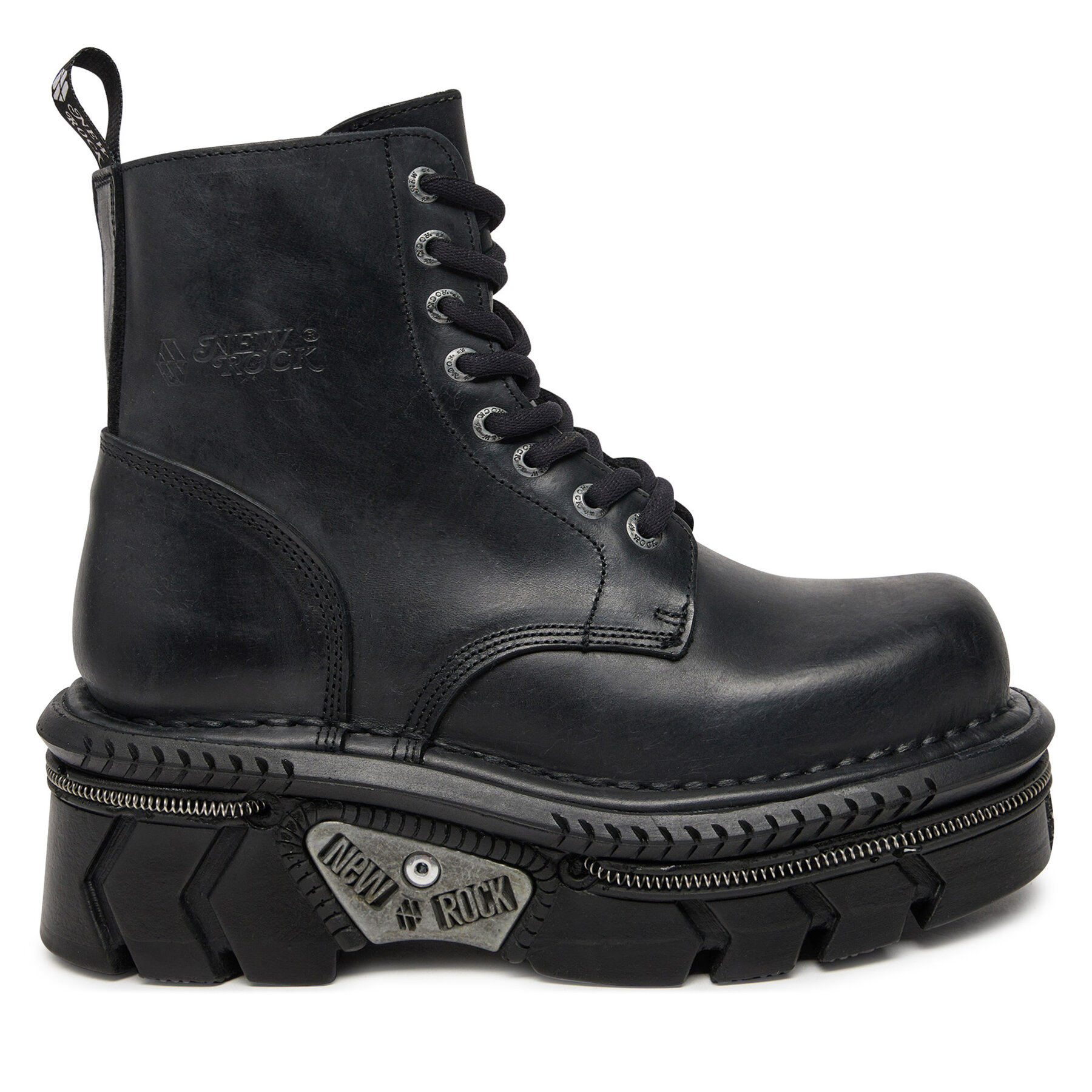 Chaussures Rangers NEW ROCK M-MILI084N-S6 Noir