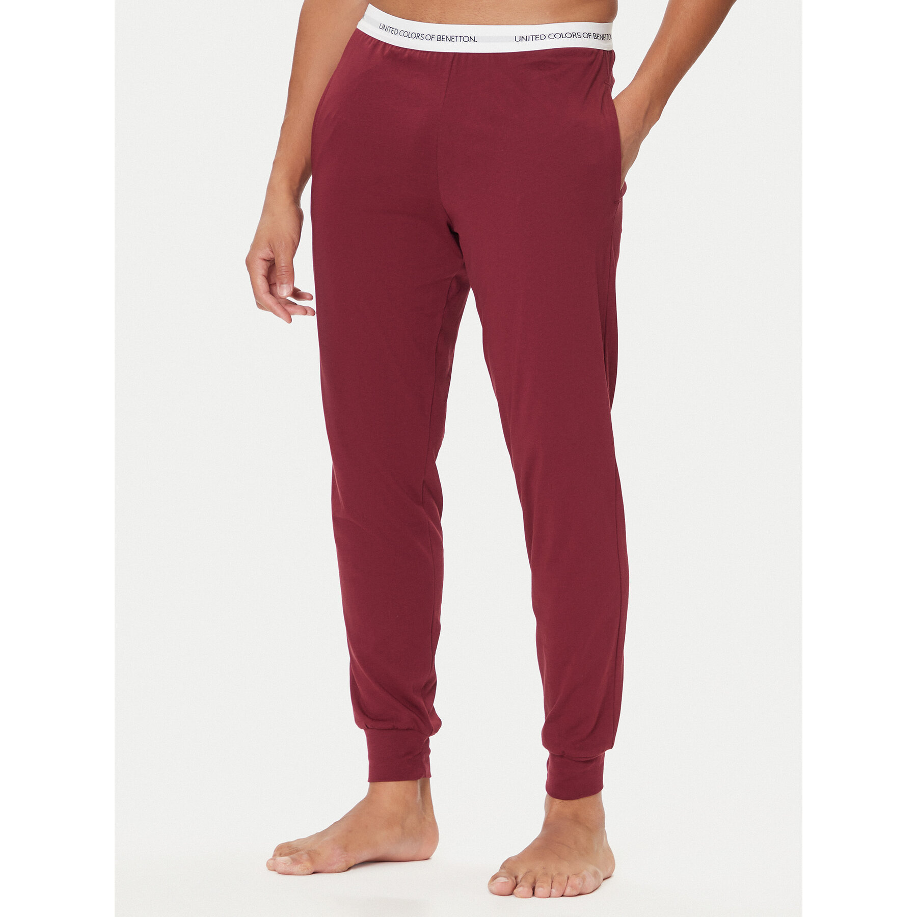 United Colors Of Benetton Pantalones de pijama 30964F00V Guinda/burdeos Regular Fit