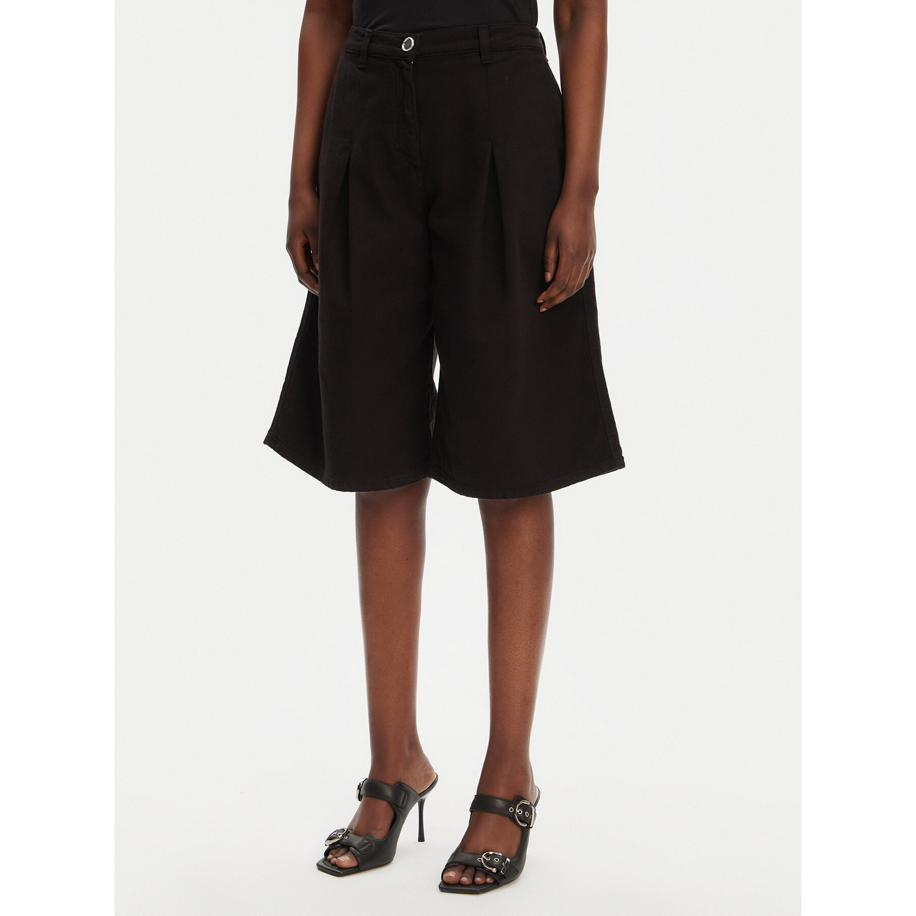 PINKO Bermudahose Pascal 105245 A2M8 Schwarz Relaxed Fit