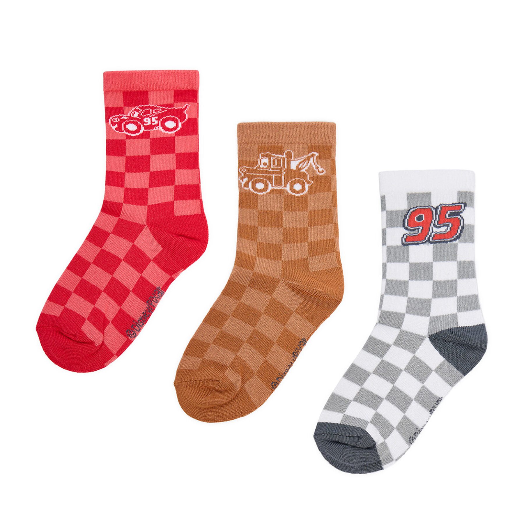 Hosszú zoknik Cars CEO-ACCCS-AW25-300DPC(3-PACK) Piros