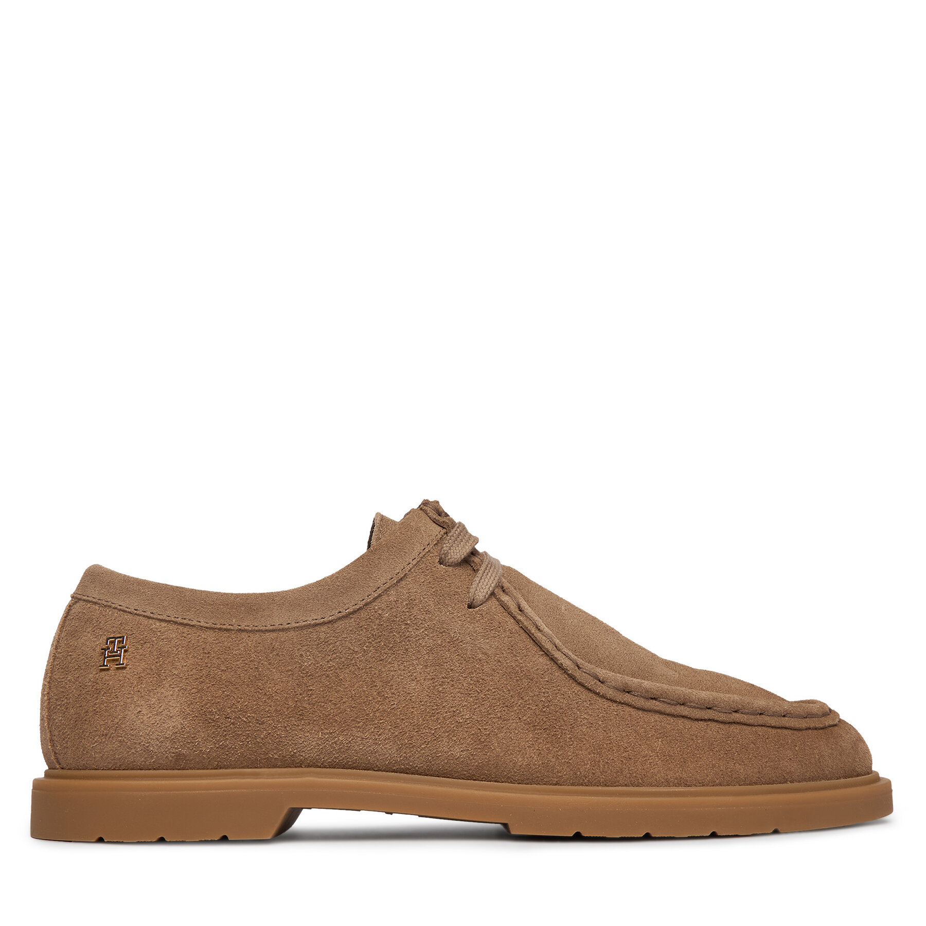 Cipele Tommy Hilfiger Lightweight Suede Apron Toe FW0FW09262 Bež
