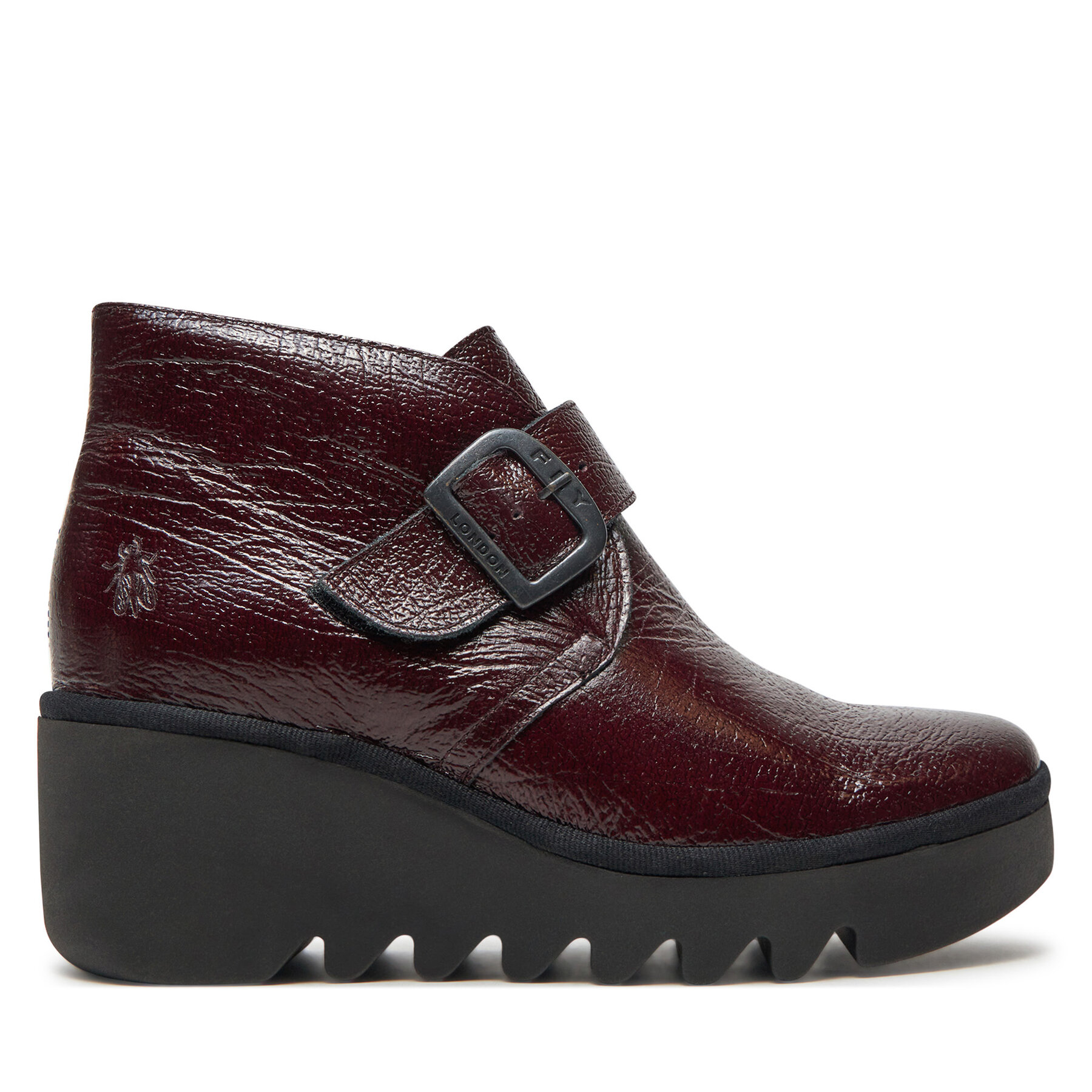 Botines Fly London Birtfly P501397009 Guinda/burdeos