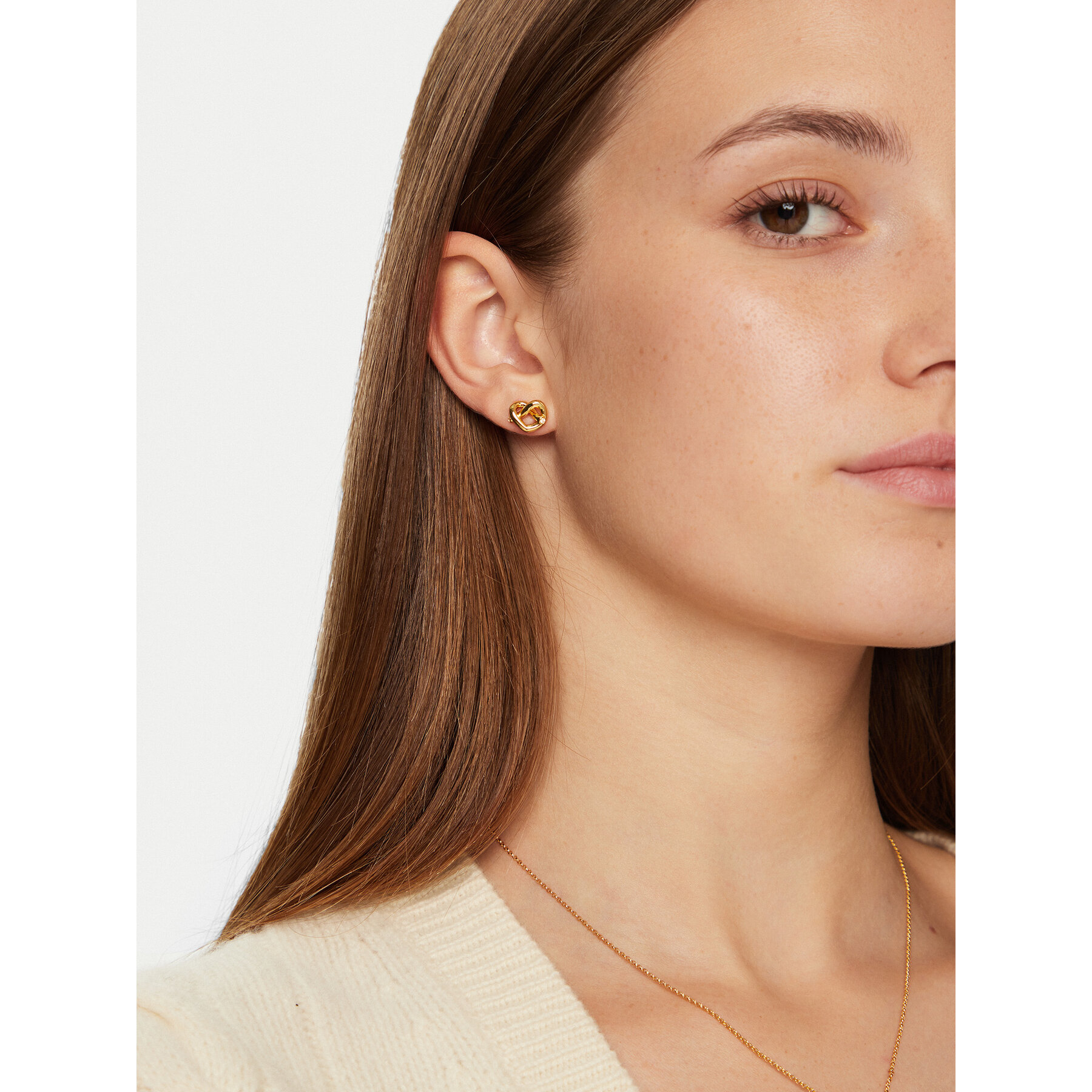 Náušnice Kate Spade Square WBRUH310 Zlatá