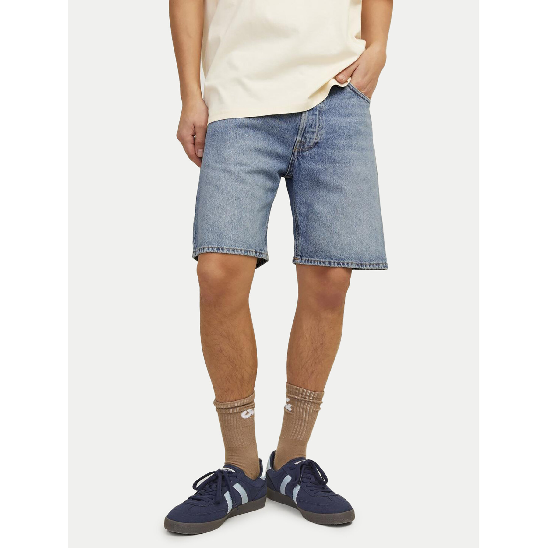 Jack & Jones Jeansshorts Chris Cooper 12252858 Blau Relaxed Fit