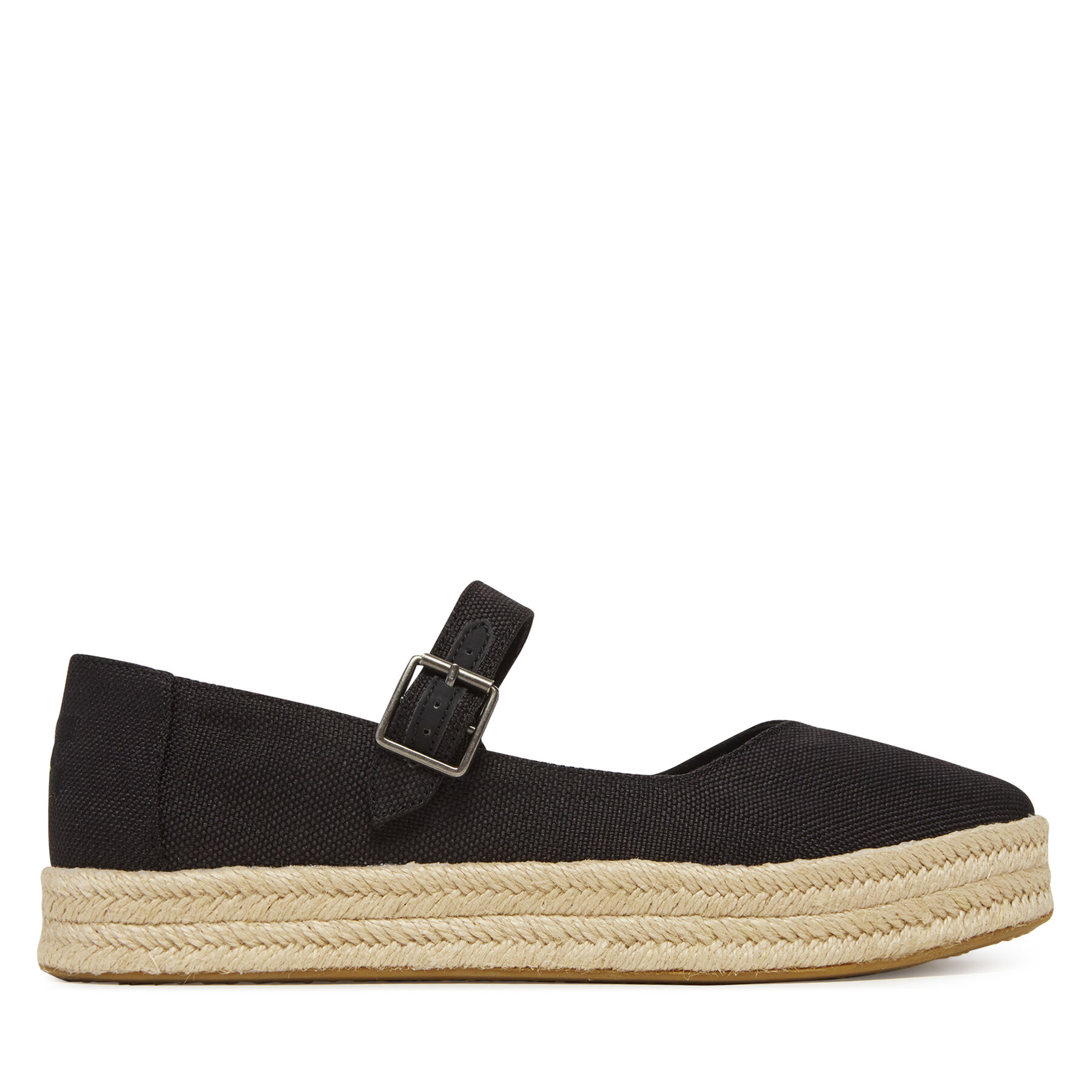 Damskie Espadryle Toms, Rozmiar 36.5 Czarny Carolina Mary Jane 10021878