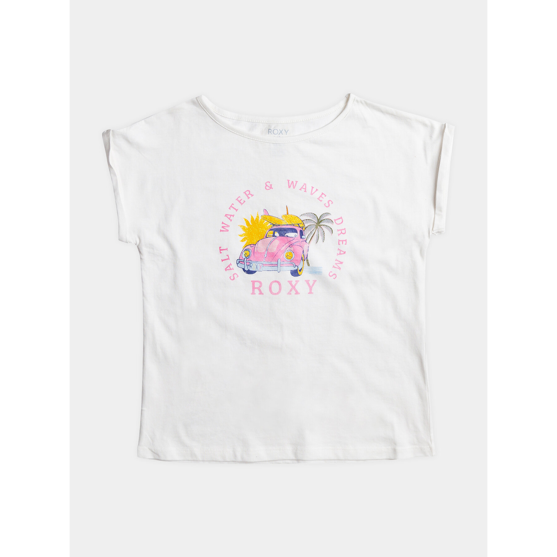 Roxy T-Shirt Trouble Fr Me A Tees ERGZT03994 Λευκό Regular Fit