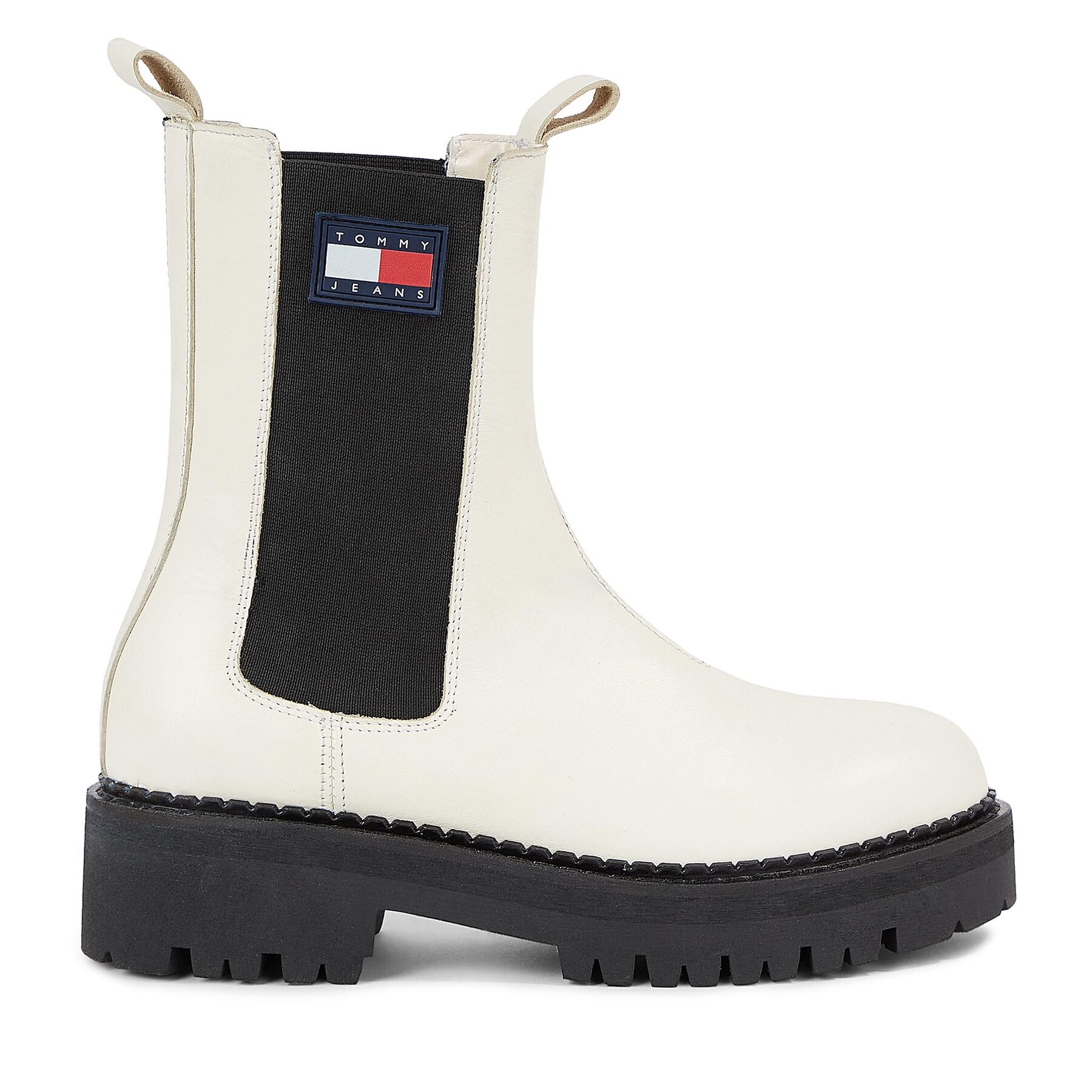 Členková obuv s elastickým prvkom Tommy Jeans Tjw Urban Chelsea EN0EN02298 Biela