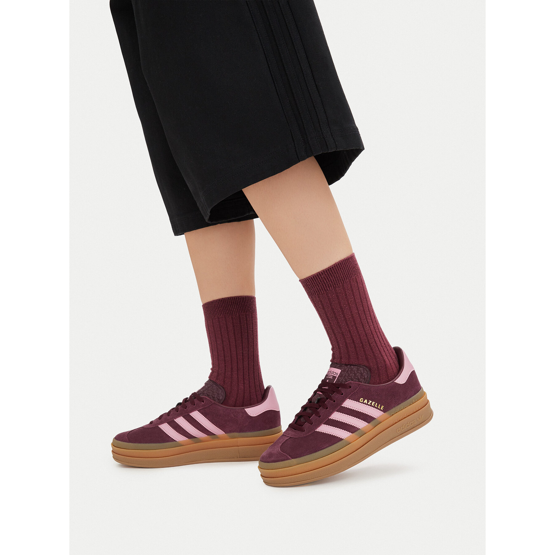 Sneakers adidas Gazelle Bold KK2729 Vișiniu